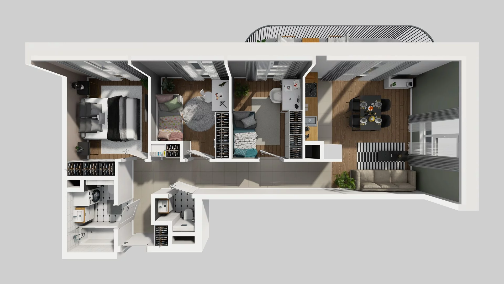 4 pokoje, mieszkanie 68,22 m², piętro 2, oferta nr A/44, Mokotów Sportowy 3, Warszawa, Mokotów, Augustówka, ul. Antoniewska
