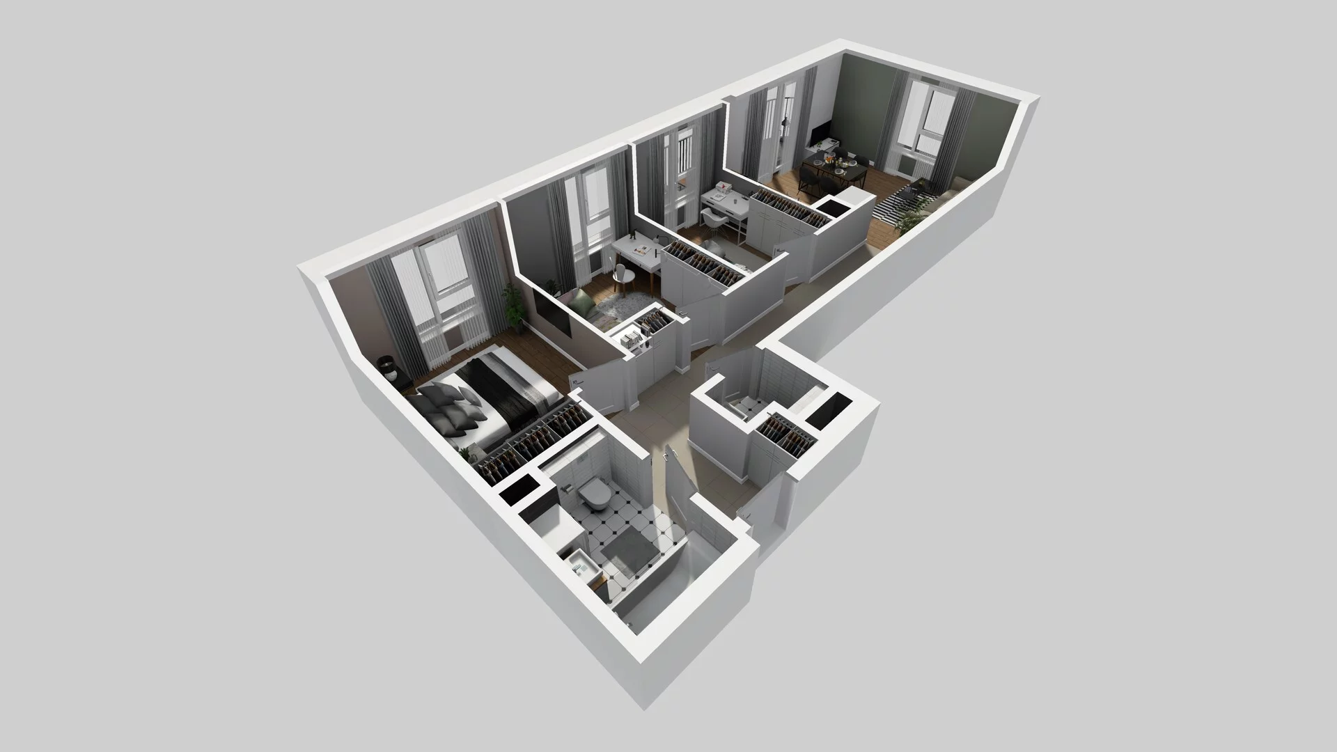 4 pokoje, mieszkanie 68,22 m², piętro 2, oferta nr A/44, Mokotów Sportowy 3, Warszawa, Mokotów, Augustówka, ul. Antoniewska