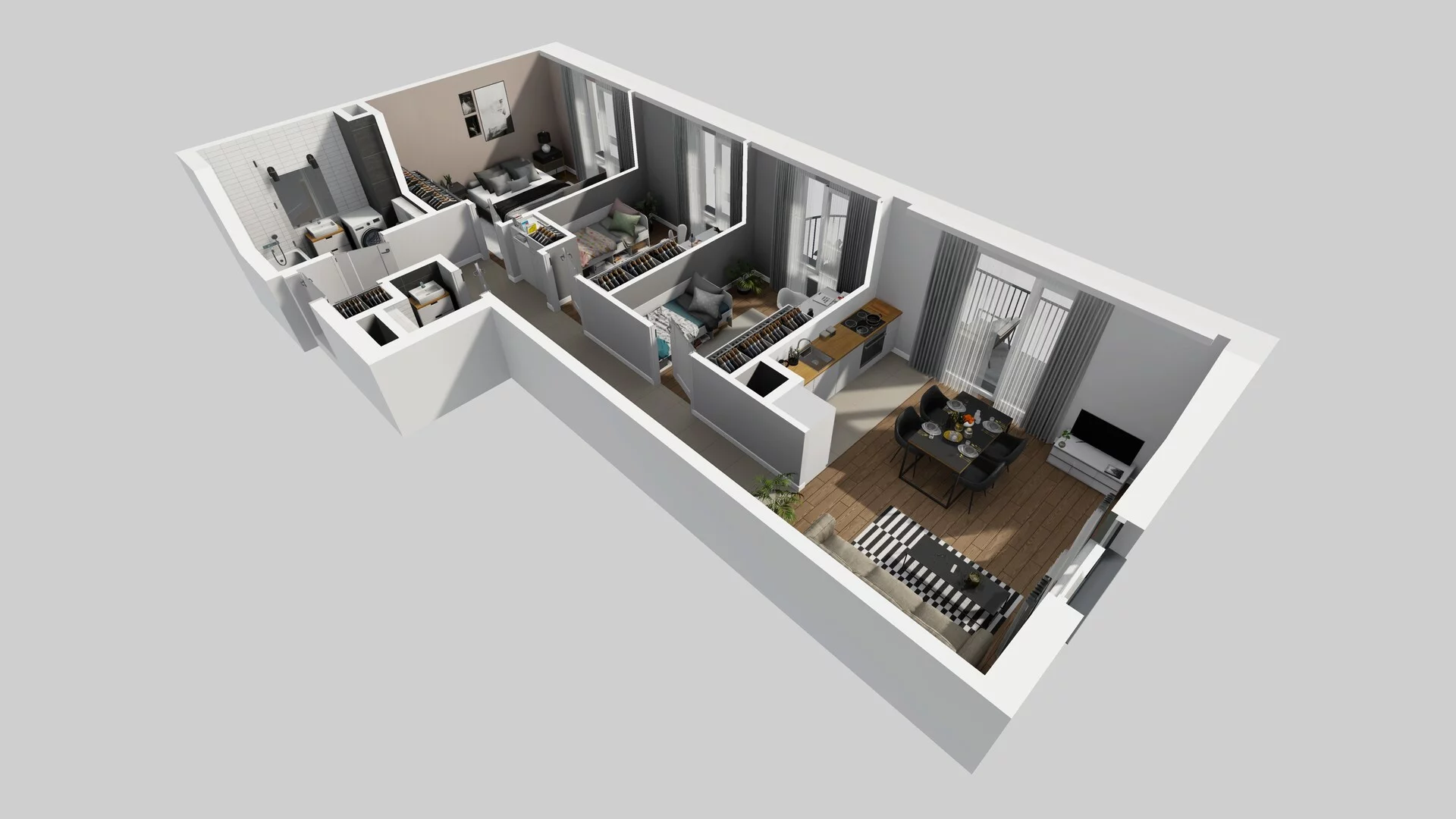 4 pokoje, mieszkanie 68,22 m², piętro 2, oferta nr A/44, Mokotów Sportowy 3, Warszawa, Mokotów, Augustówka, ul. Antoniewska