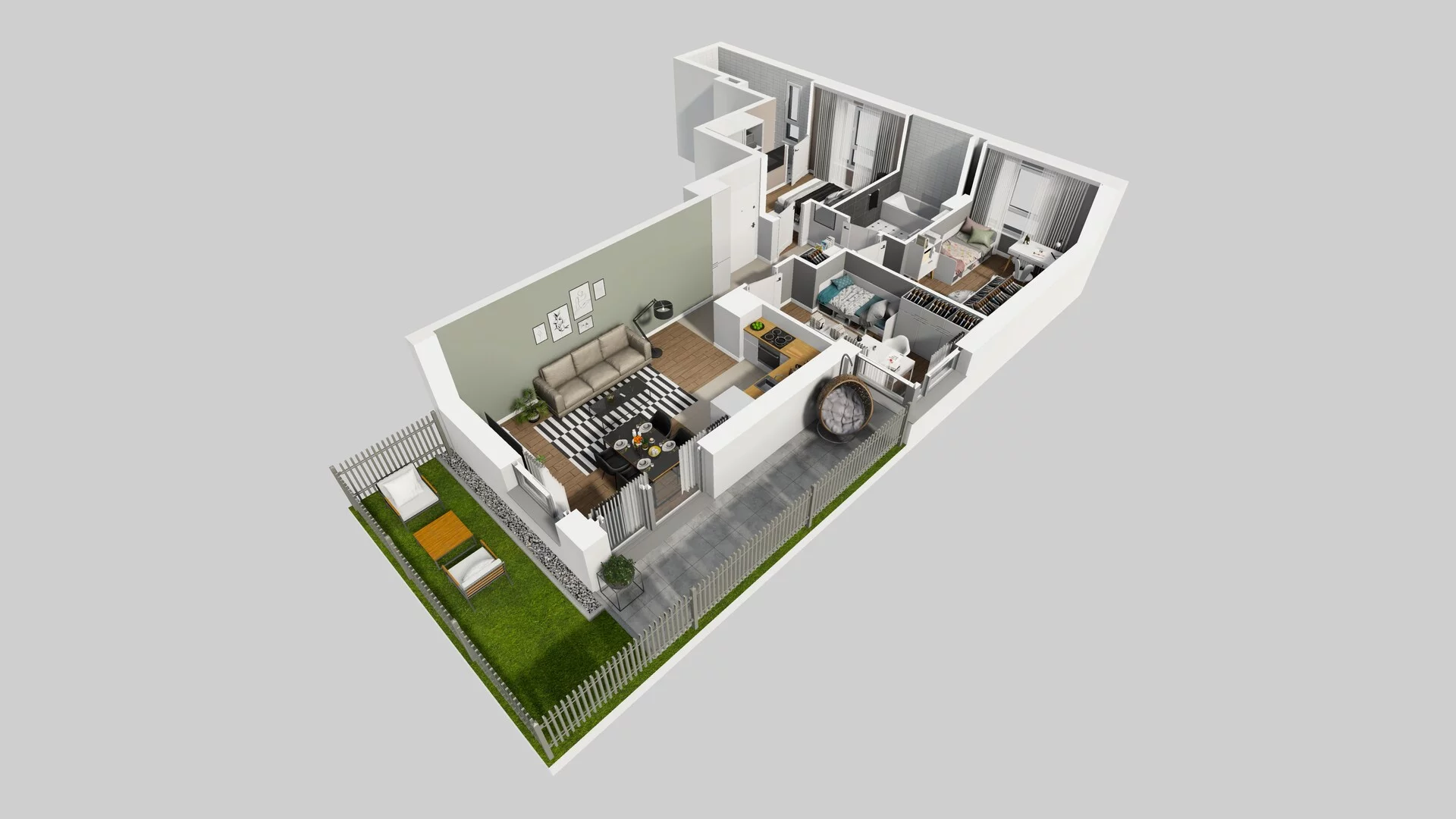 4 pokoje, mieszkanie 73,86 m², parter, oferta nr C/29, Mokotów Sportowy 1 B, Warszawa, Mokotów, Augustówka, ul. Antoniewska