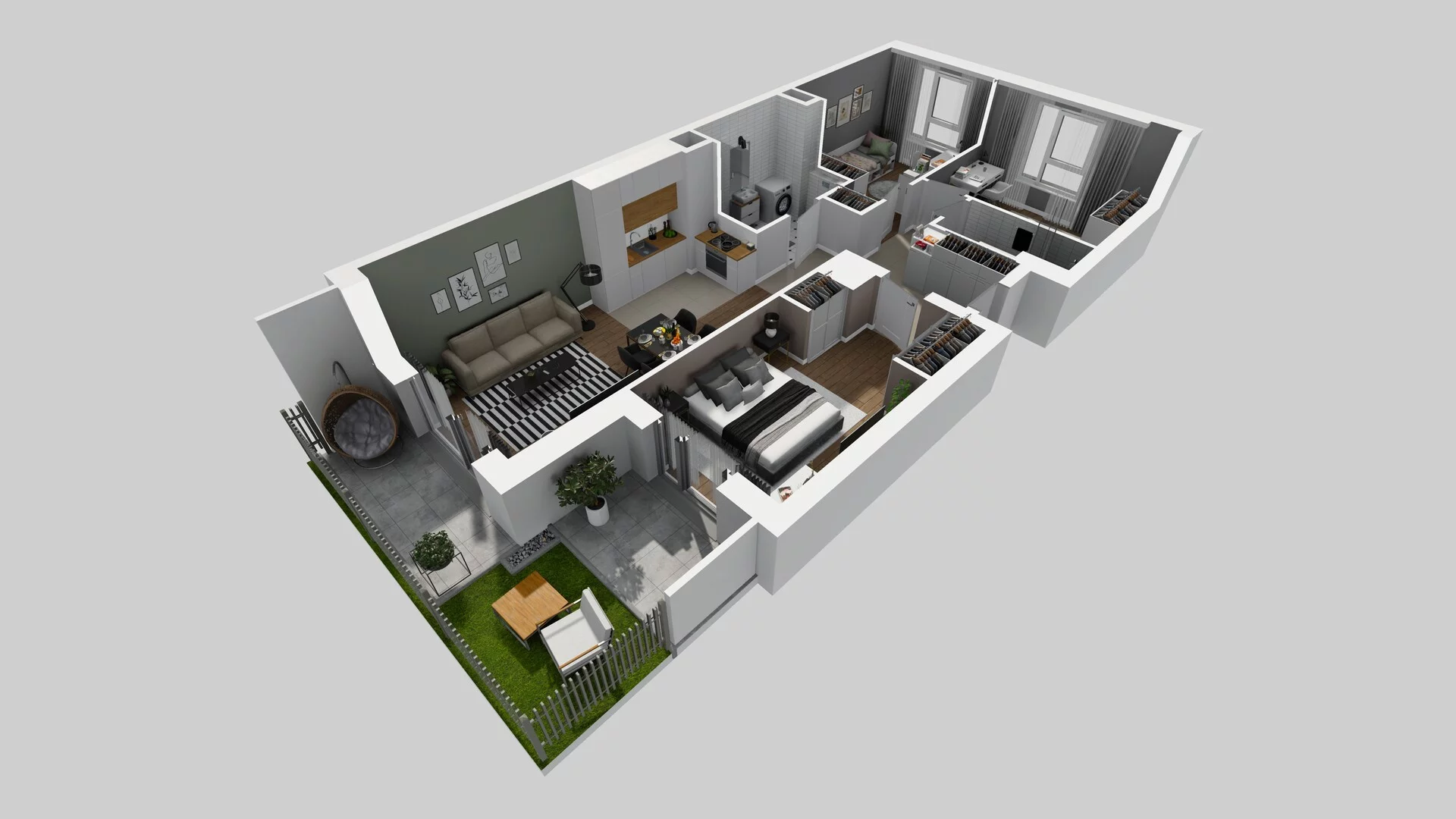 4 pokoje, mieszkanie 74,51 m², parter, oferta nr C/31, Mokotów Sportowy 1 B, Warszawa, Mokotów, Augustówka, ul. Antoniewska