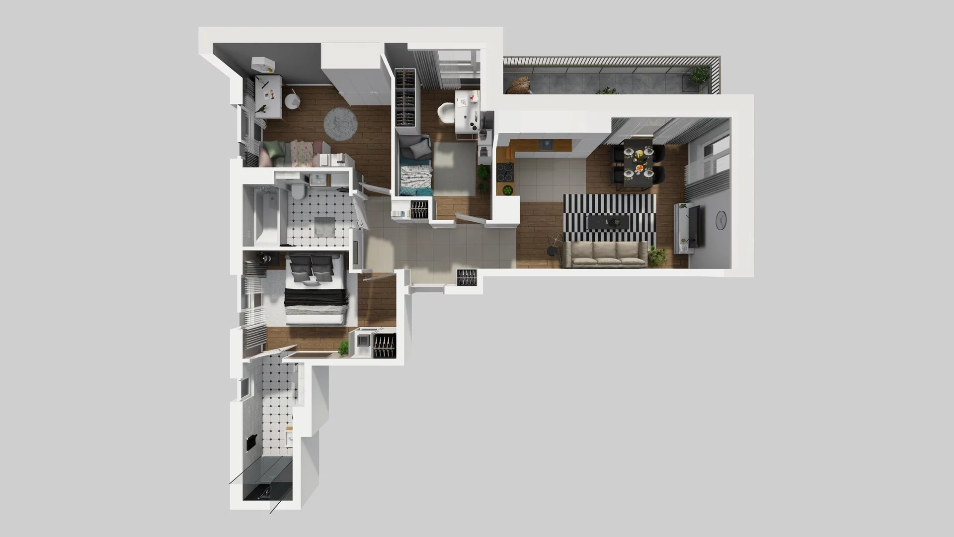 4 pokoje, mieszkanie 74,41 m², piętro 1, oferta nr C/32, Mokotów Sportowy 1 B, Warszawa, Mokotów, Augustówka, ul. Antoniewska