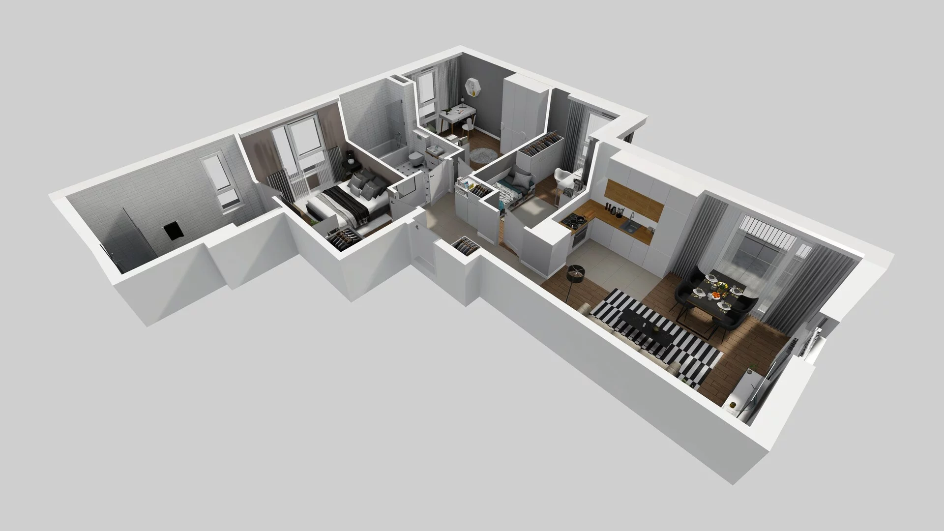 4 pokoje, mieszkanie 74,41 m², piętro 1, oferta nr C/32, Mokotów Sportowy 1 B, Warszawa, Mokotów, Augustówka, ul. Antoniewska