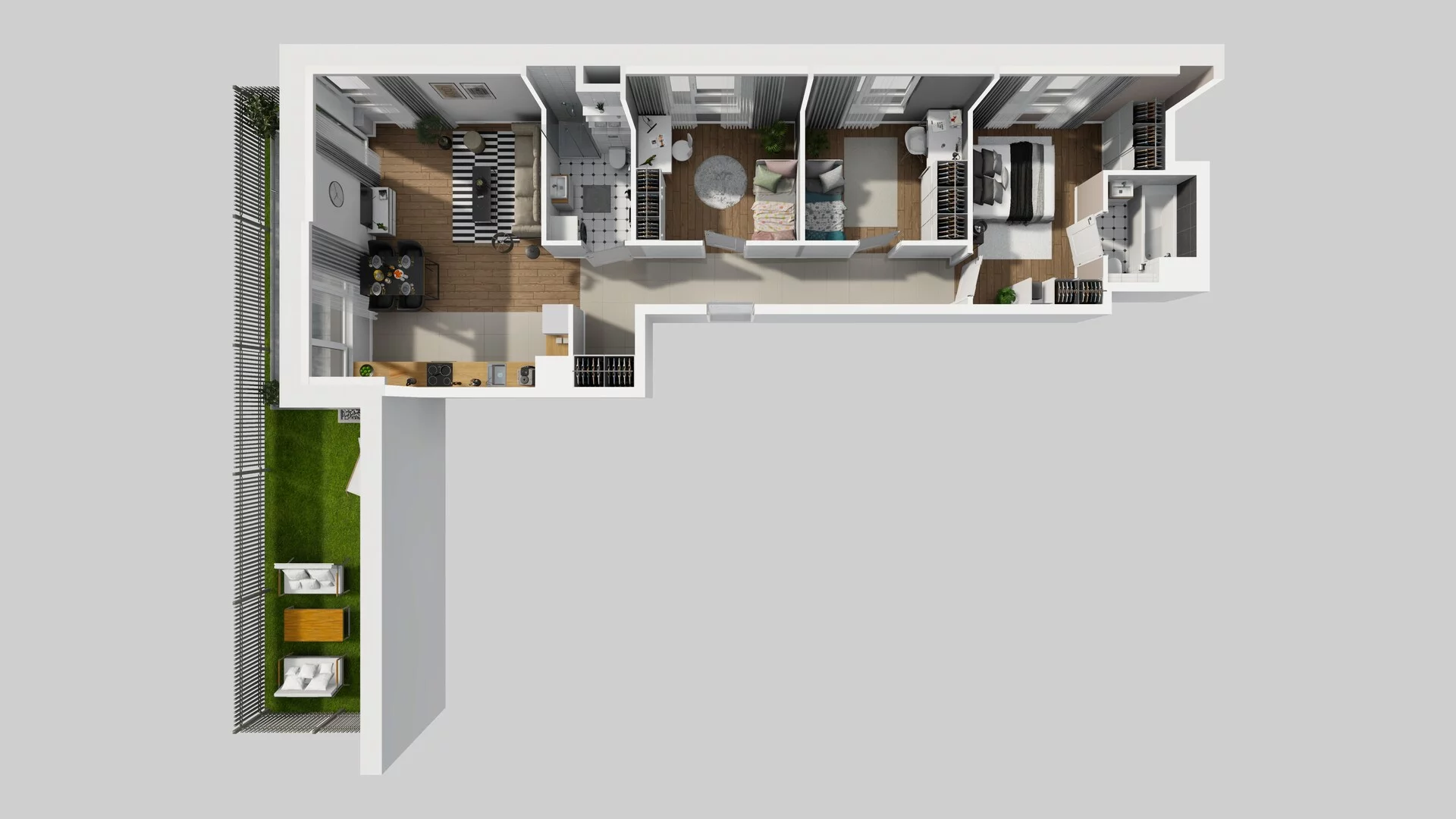 4 pokoje, mieszkanie 78,11 m², parter, oferta nr E/6, Mokotów Sportowy 1 B, Warszawa, Mokotów, Augustówka, ul. Antoniewska