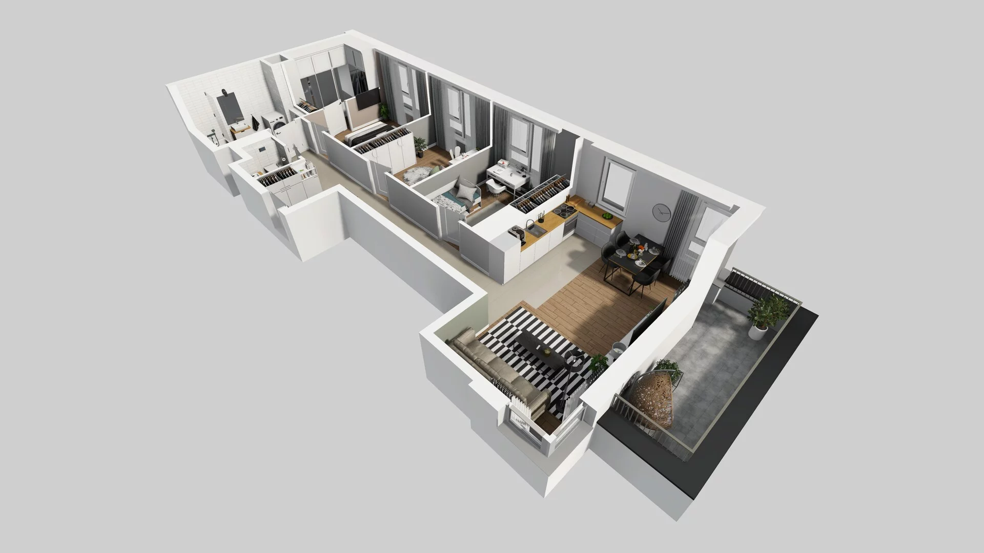 4 pokoje, mieszkanie 80,55 m², piętro 1, oferta nr E/7, Mokotów Sportowy 1 B, Warszawa, Mokotów, Augustówka, ul. Antoniewska