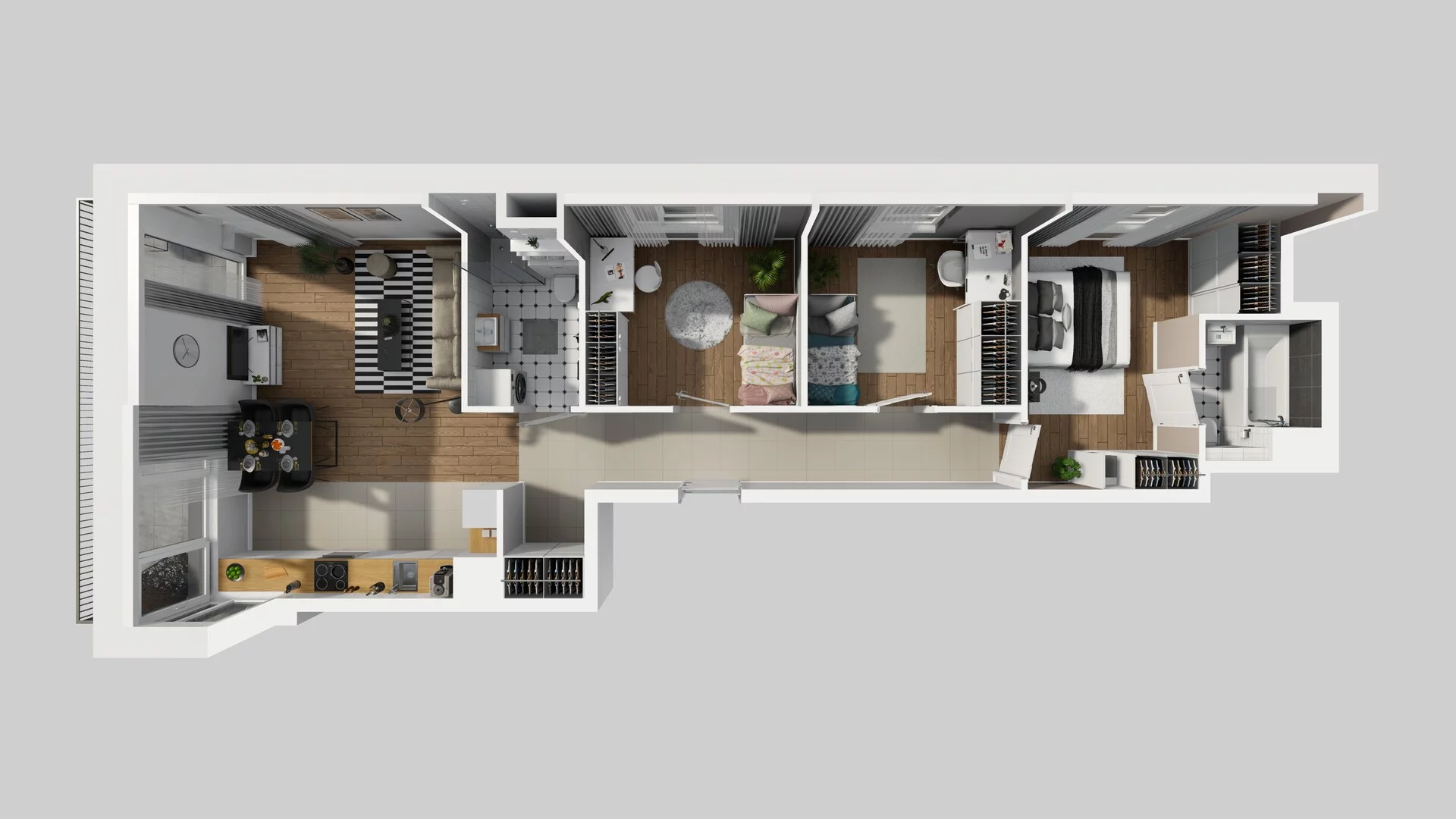 4 pokoje, mieszkanie 77,97 m², piętro 1, oferta nr E/13, Mokotów Sportowy 1 B, Warszawa, Mokotów, Augustówka, ul. Antoniewska