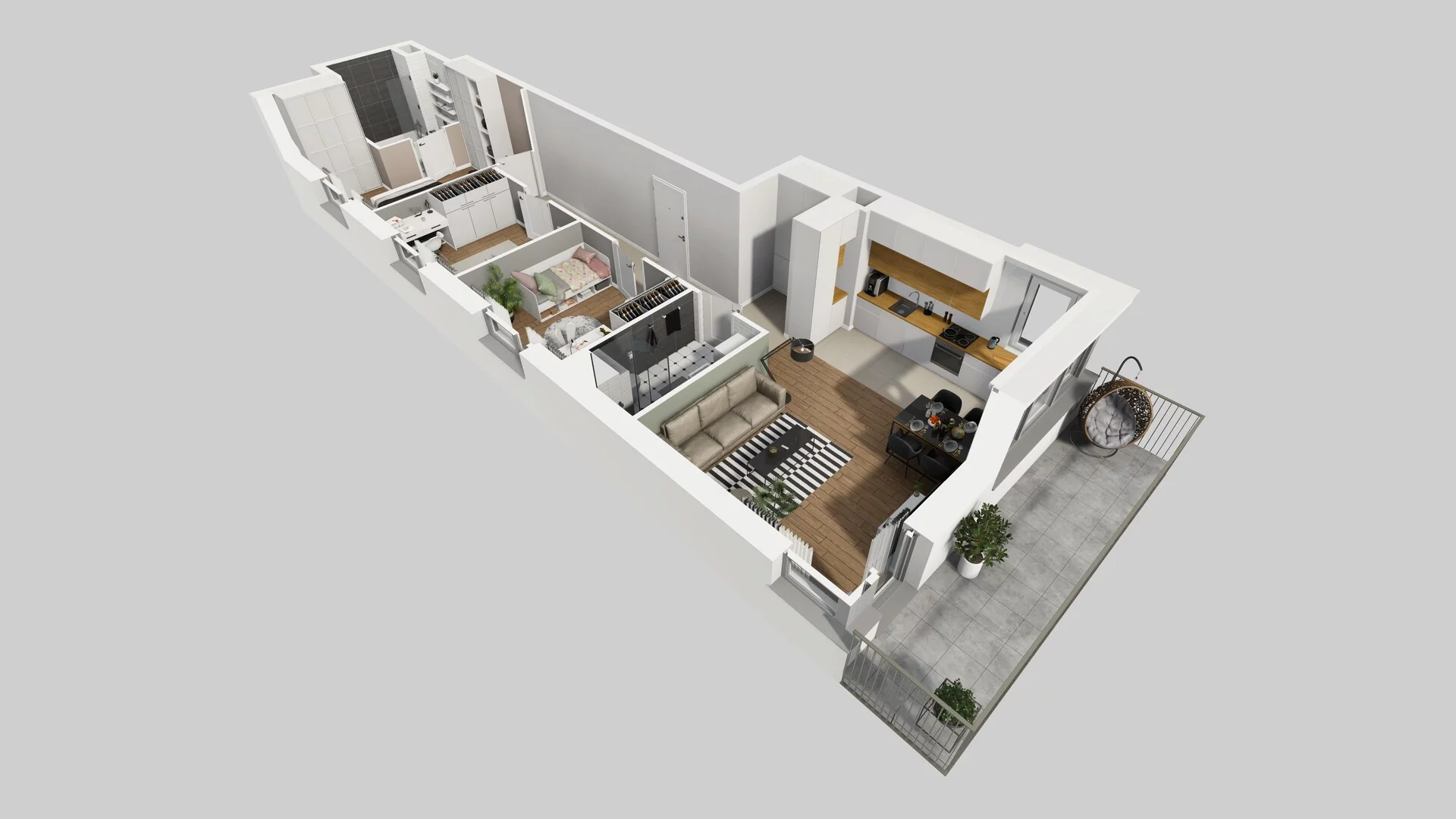 4 pokoje, mieszkanie 77,97 m², piętro 1, oferta nr E/13, Mokotów Sportowy 1 B, Warszawa, Mokotów, Augustówka, ul. Antoniewska