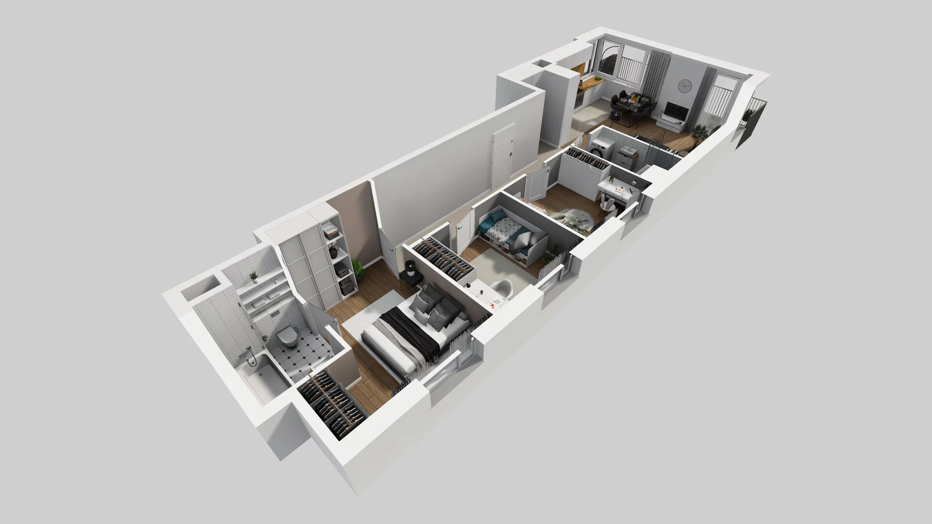4 pokoje, mieszkanie 77,97 m², piętro 1, oferta nr E/13, Mokotów Sportowy 1 B, Warszawa, Mokotów, Augustówka, ul. Antoniewska