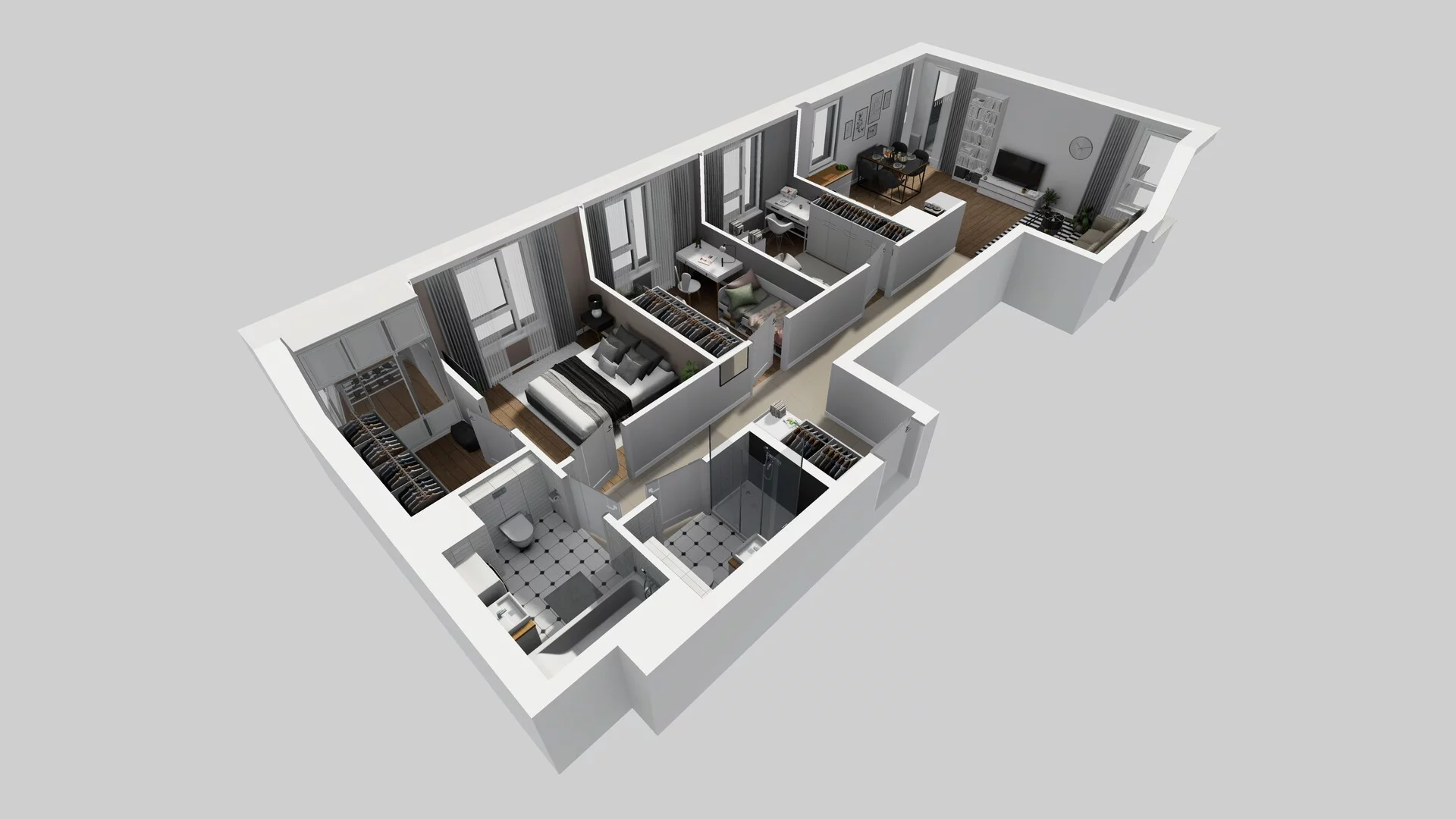 4 pokoje, mieszkanie 81,35 m², piętro 1, oferta nr D/3, Mokotów Sportowy 1 B, Warszawa, Mokotów, Augustówka, ul. Antoniewska