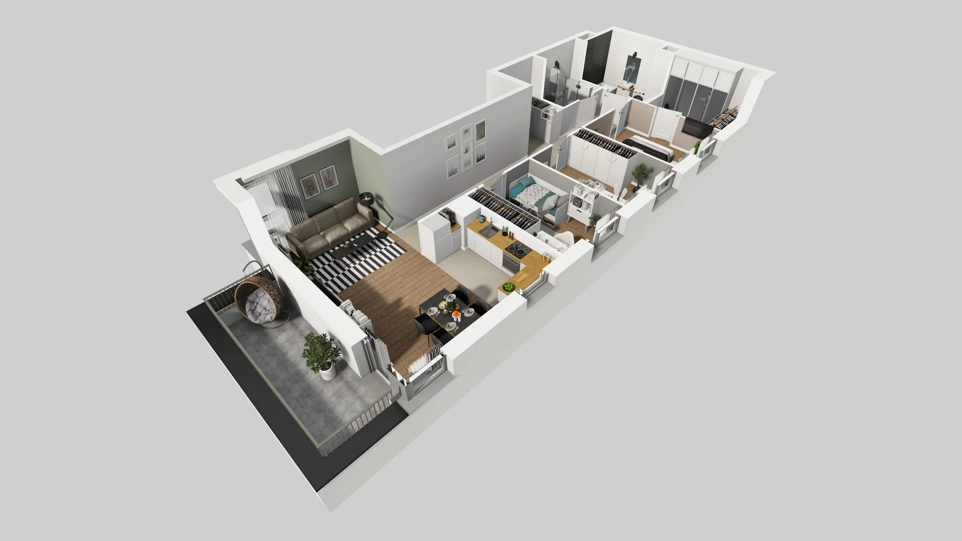 4 pokoje, mieszkanie 81,35 m², piętro 1, oferta nr D/3, Mokotów Sportowy 1 B, Warszawa, Mokotów, Augustówka, ul. Antoniewska