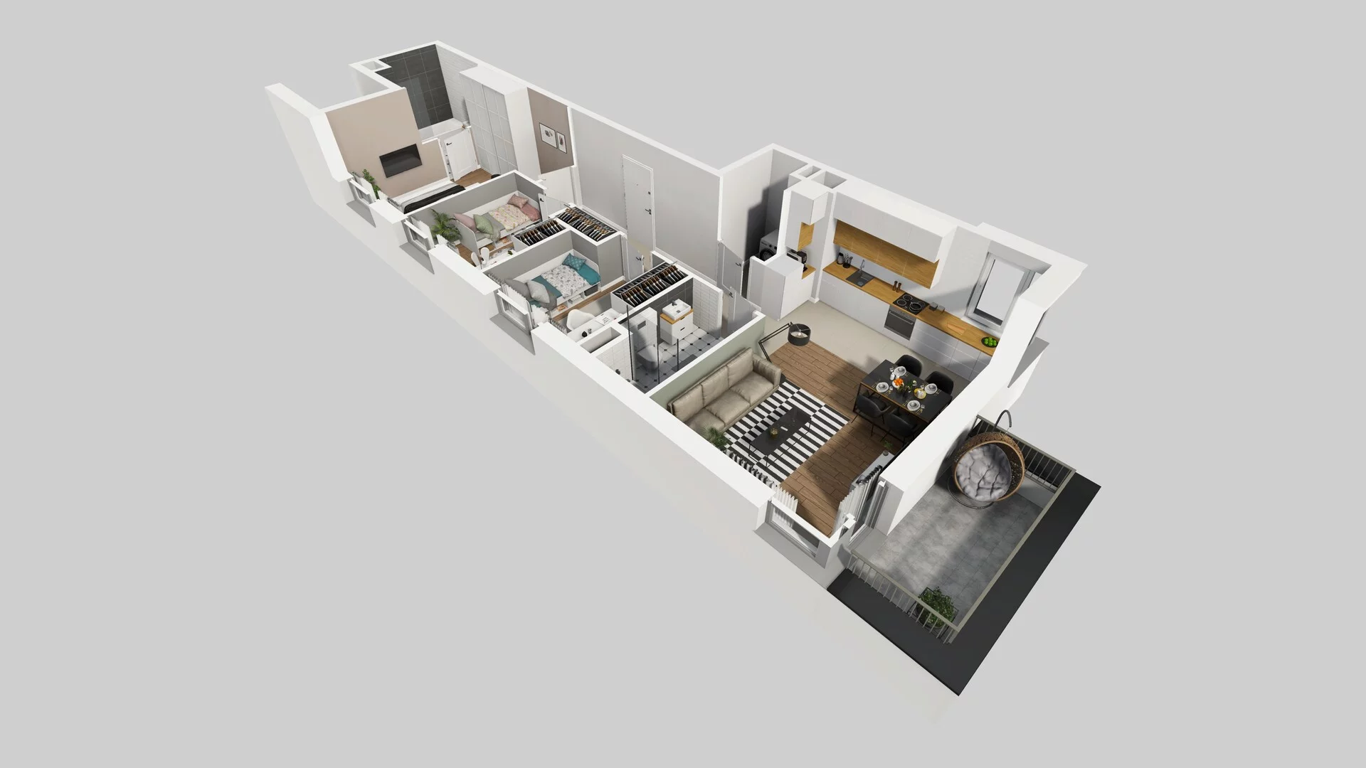 4 pokoje, mieszkanie 72,13 m², piętro 1, oferta nr D/9, Mokotów Sportowy 1 B, Warszawa, Mokotów, Augustówka, ul. Antoniewska