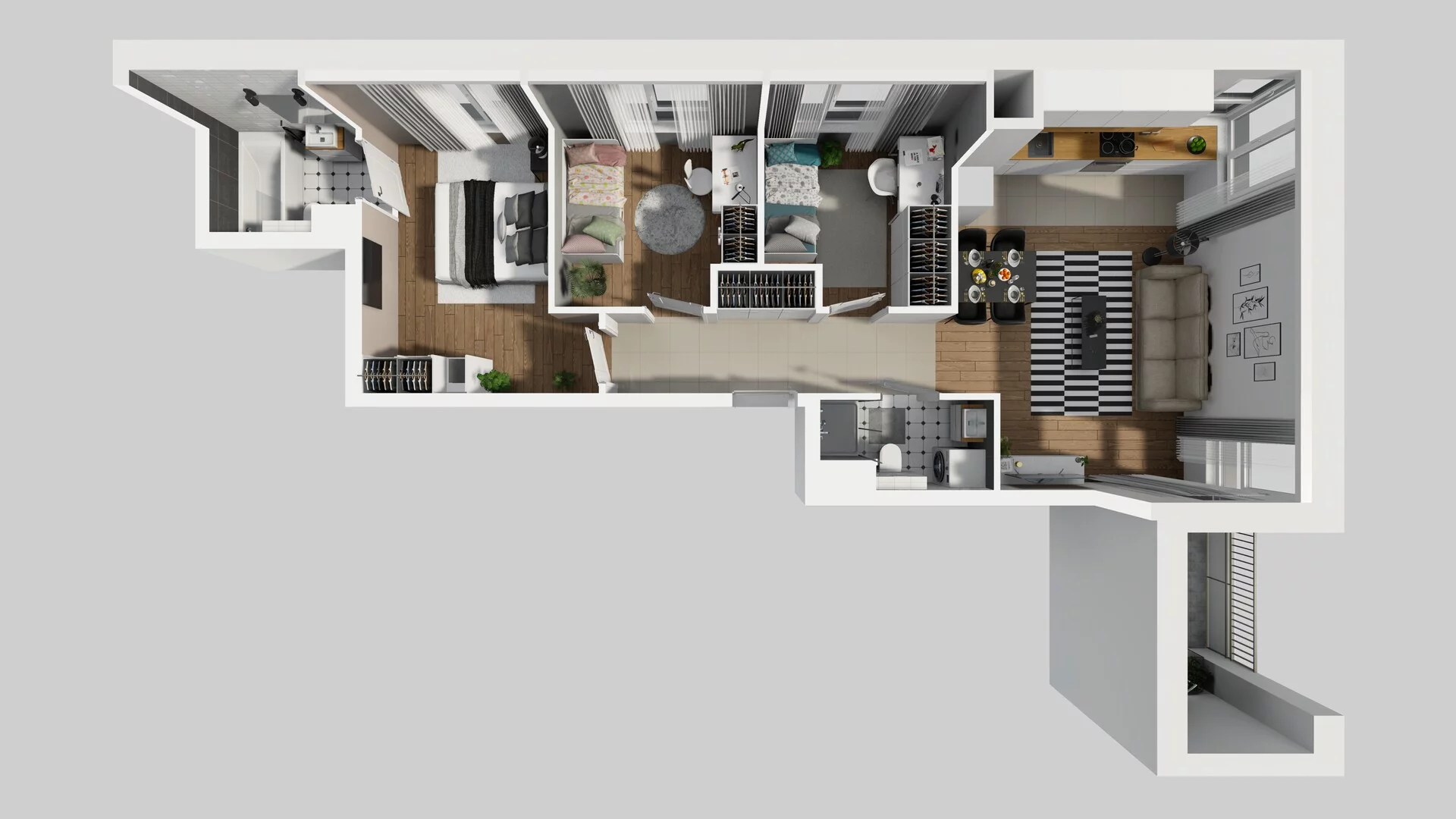 4 pokoje, mieszkanie 65,69 m², piętro 1, oferta nr D/10, Mokotów Sportowy 1 B, Warszawa, Mokotów, Augustówka, ul. Antoniewska