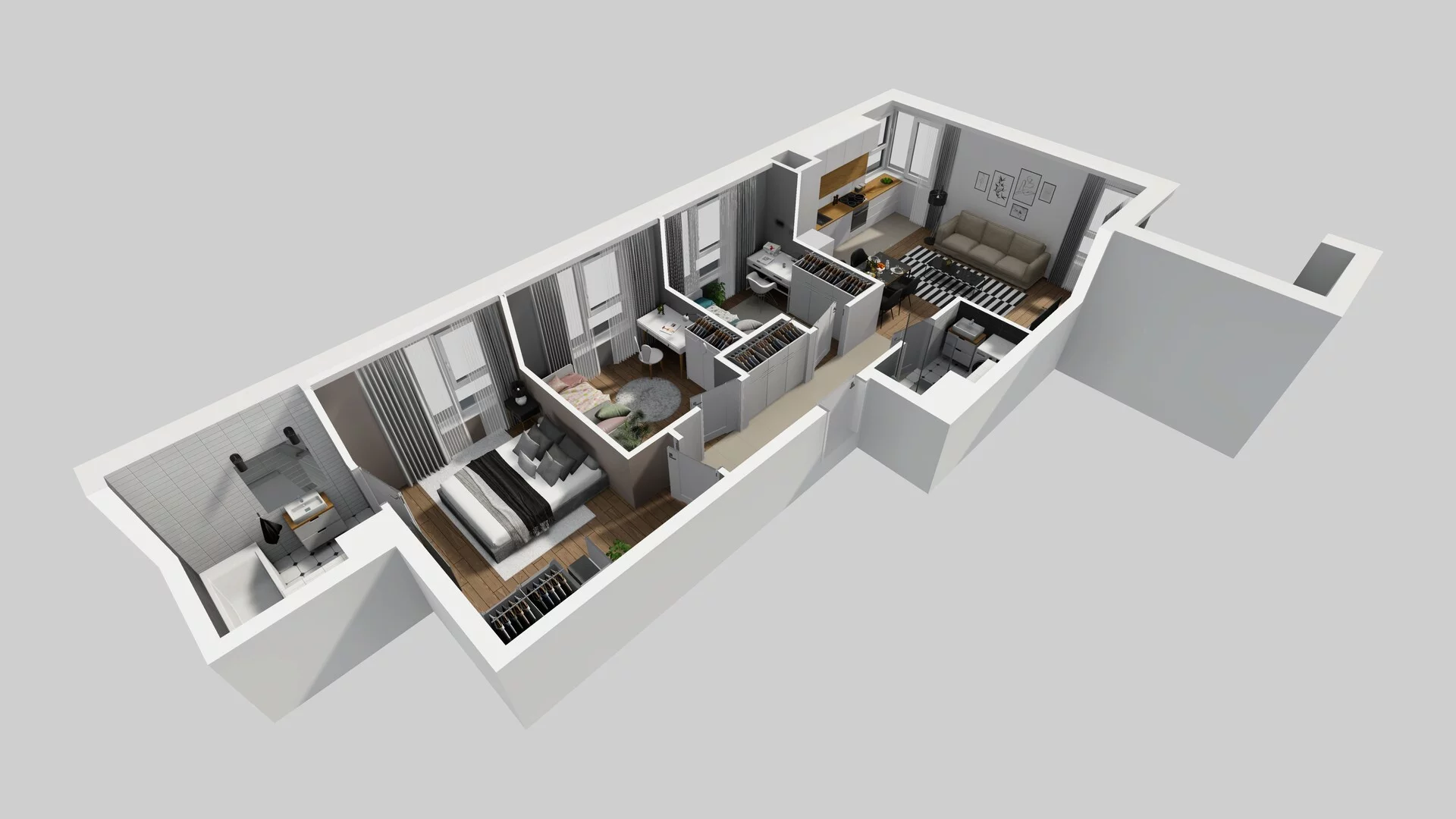 4 pokoje, mieszkanie 65,69 m², piętro 1, oferta nr D/10, Mokotów Sportowy 1 B, Warszawa, Mokotów, Augustówka, ul. Antoniewska