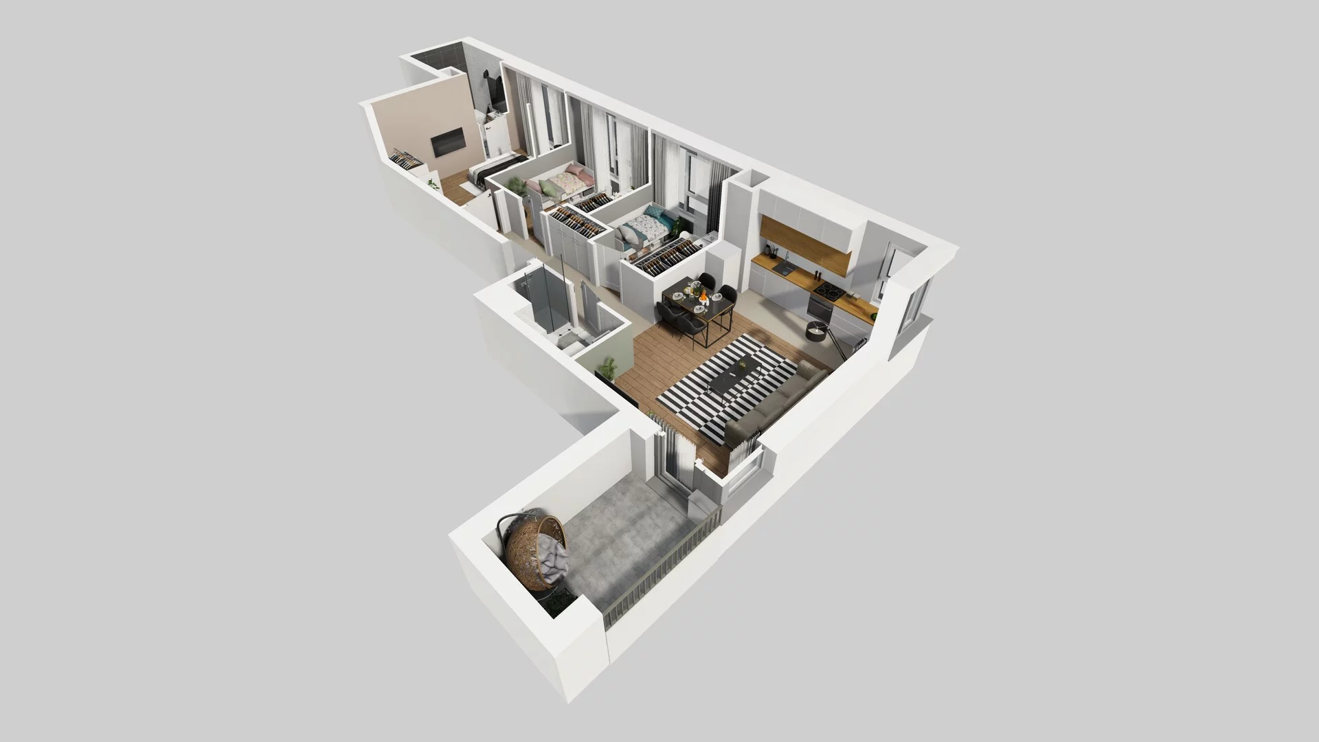 4 pokoje, mieszkanie 65,69 m², piętro 1, oferta nr D/10, Mokotów Sportowy 1 B, Warszawa, Mokotów, Augustówka, ul. Antoniewska