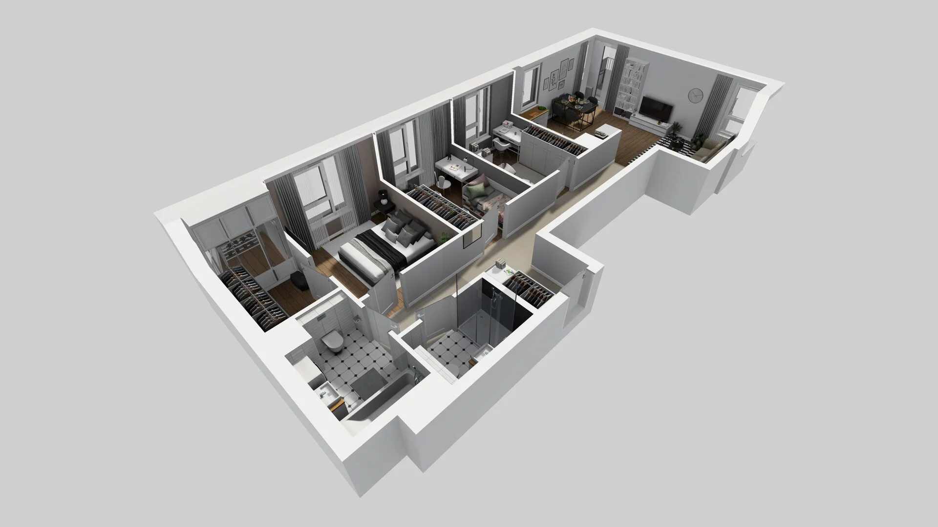 4 pokoje, mieszkanie 81,33 m², piętro 3, oferta nr D/19, Mokotów Sportowy 1 B, Warszawa, Mokotów, Augustówka, ul. Antoniewska