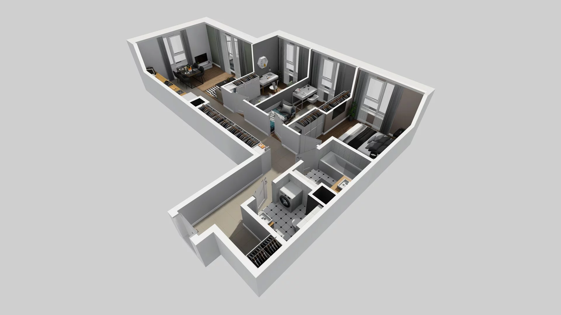 4 pokoje, mieszkanie 75,42 m², piętro 2, oferta nr A/13, Mokotów Sportowy 3, Warszawa, Mokotów, Augustówka, ul. Antoniewska