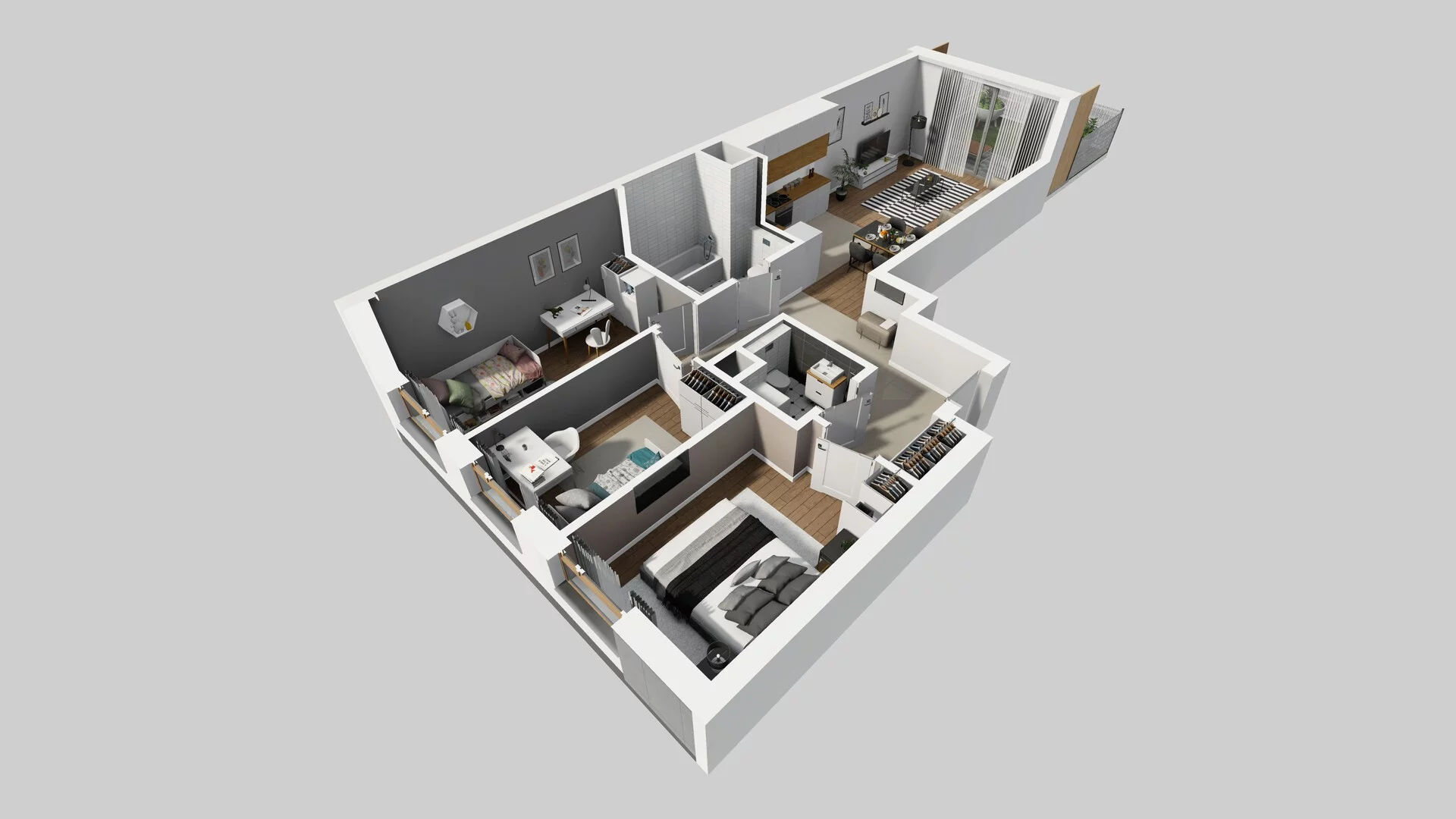 4 pokoje, mieszkanie 74,20 m², parter, oferta nr A/1, Osiedle Bokserska 71, Warszawa, Ursynów, Wyczółki, ul. Bokserska 71