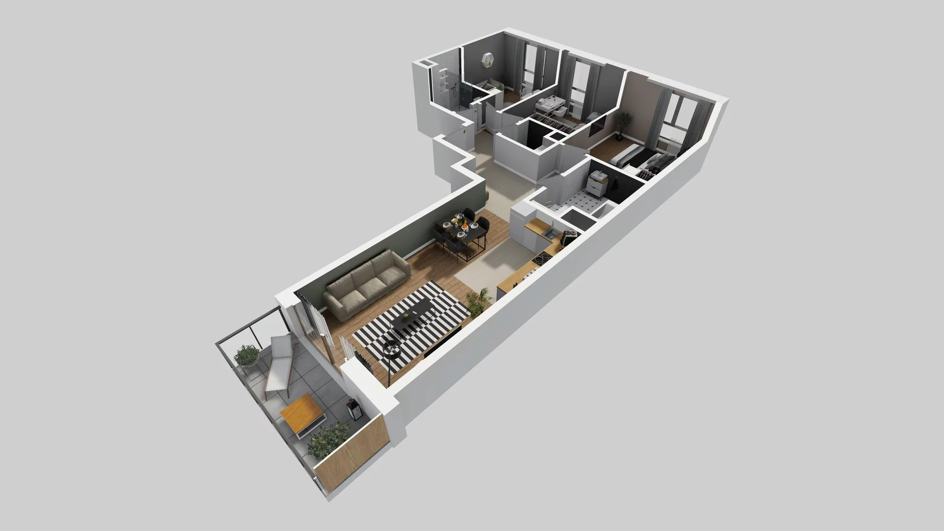 4 pokoje, mieszkanie 86,66 m², piętro 6, oferta nr A/27, Osiedle Bokserska 71, Warszawa, Ursynów, Wyczółki, ul. Bokserska 71