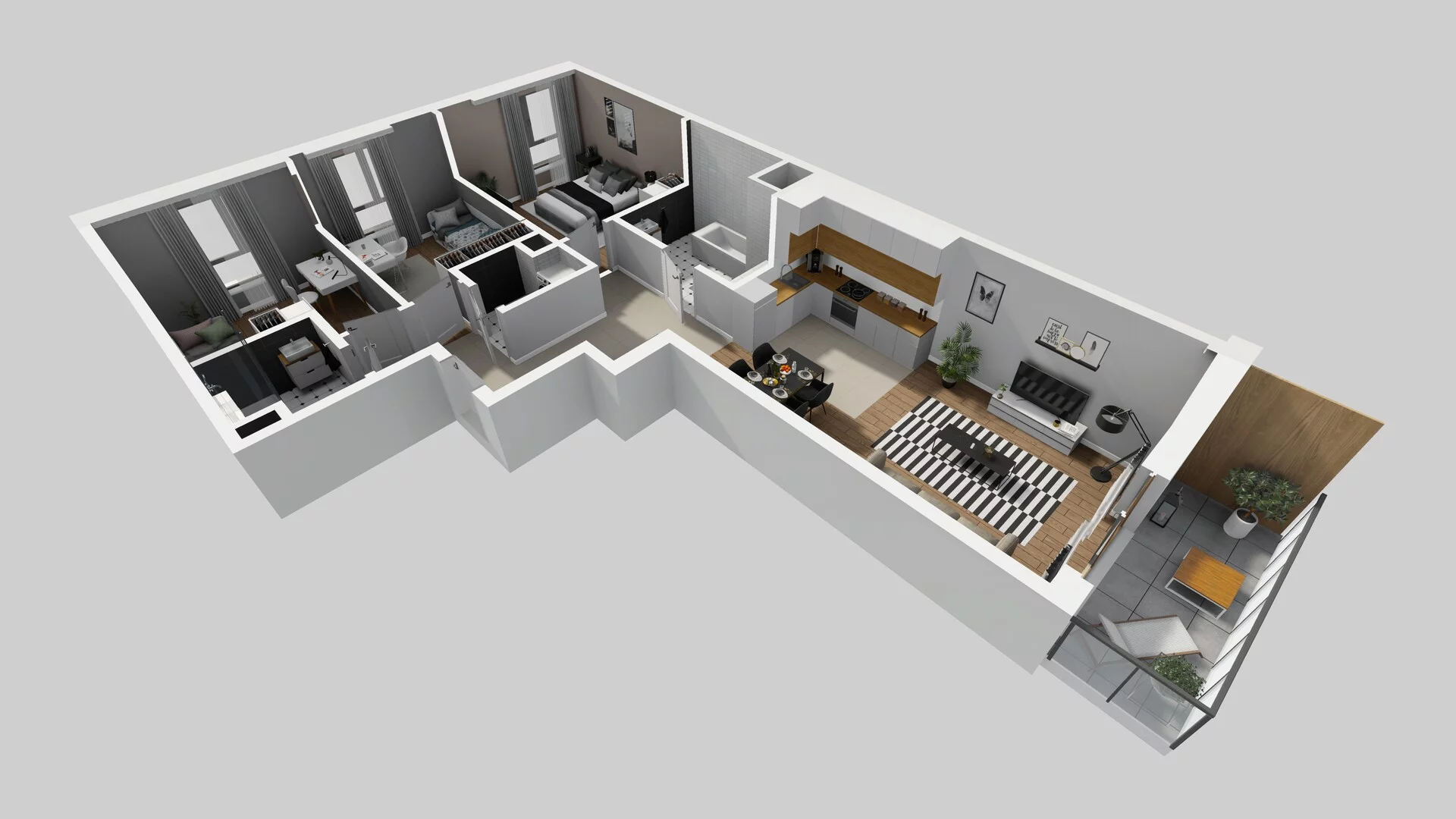 4 pokoje, mieszkanie 86,66 m², piętro 3, oferta nr A/13, Osiedle Bokserska 71, Warszawa, Ursynów, Wyczółki, ul. Bokserska 71