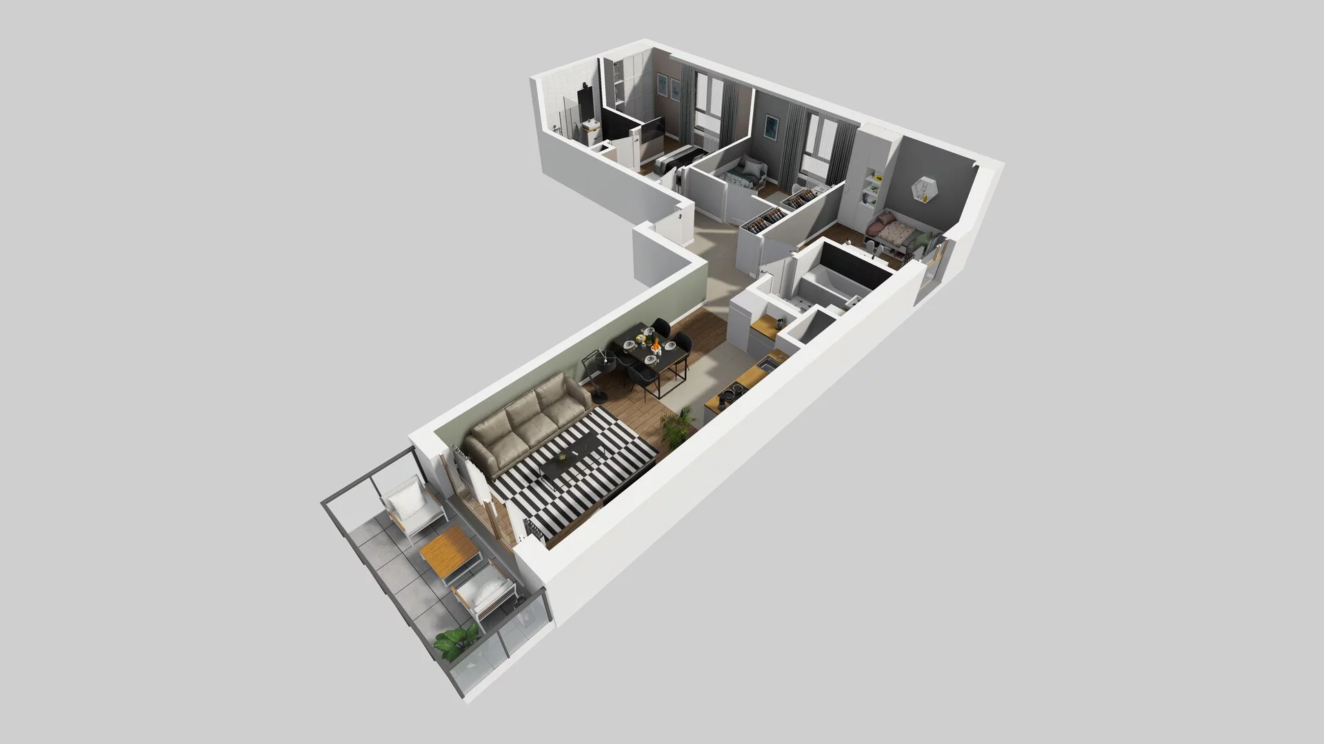 4 pokoje, mieszkanie 72,39 m², piętro 2, oferta nr A/46, Osiedle Bokserska 71, Warszawa, Ursynów, Wyczółki, ul. Bokserska 71