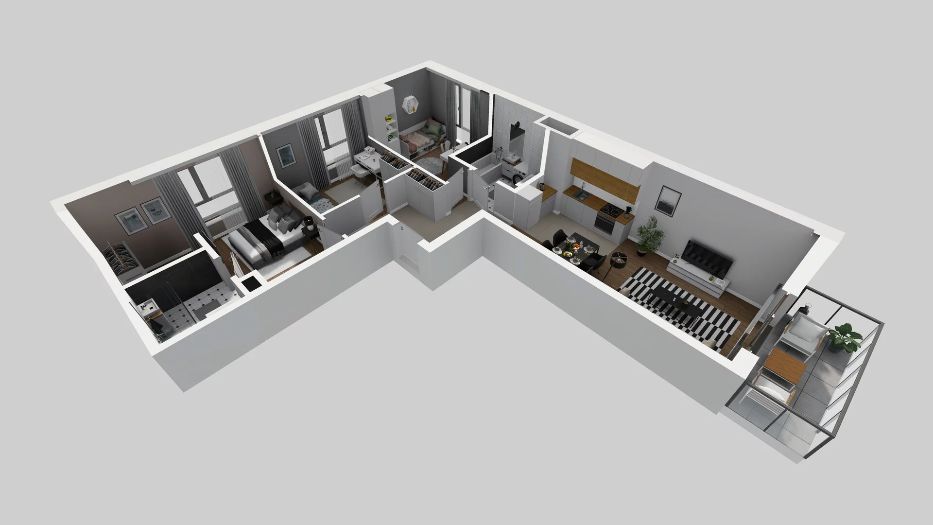 4 pokoje, mieszkanie 72,39 m², piętro 4, oferta nr A/60, Osiedle Bokserska 71, Warszawa, Ursynów, Wyczółki, ul. Bokserska 71