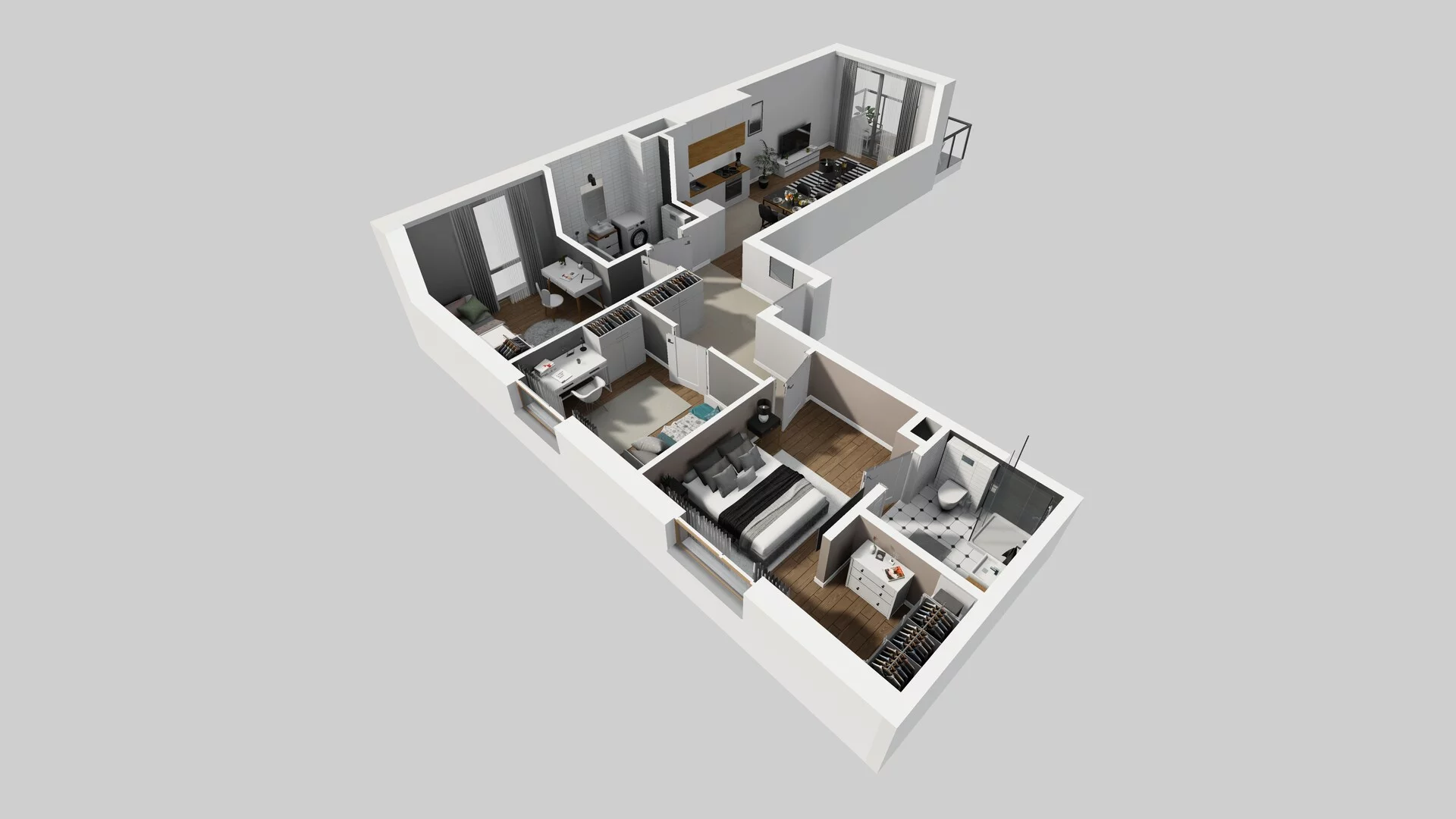 4 pokoje, mieszkanie 72,39 m², piętro 4, oferta nr A/60, Osiedle Bokserska 71, Warszawa, Ursynów, Wyczółki, ul. Bokserska 71
