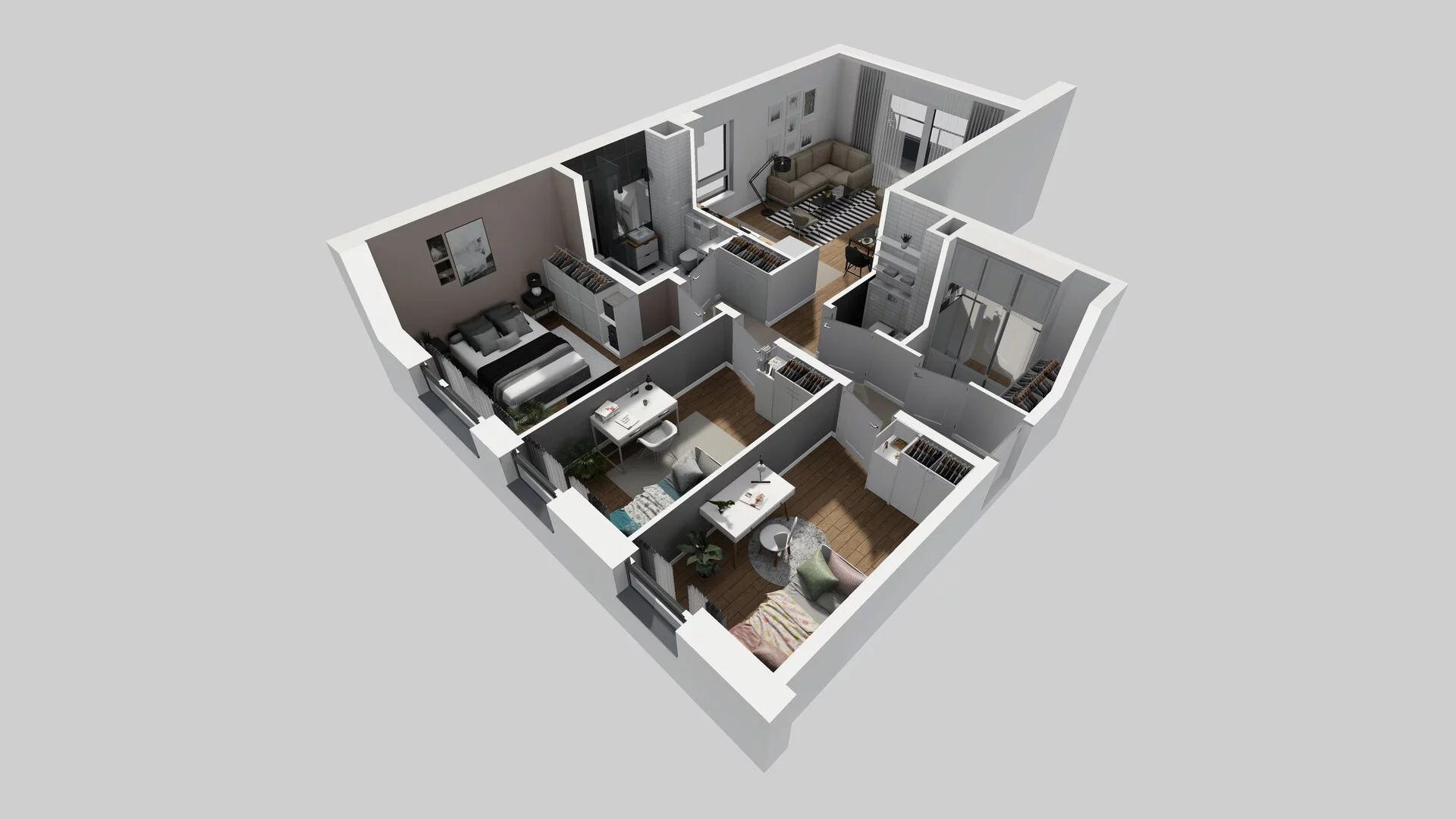 4 pokoje, mieszkanie 78,38 m², piętro 2, oferta nr G/7, Wille Biskupin, Wrocław, Biskupin-Sępolno-Dąbie-Bartoszowice, Śródmieście, ul. Braci Gierymskich 156