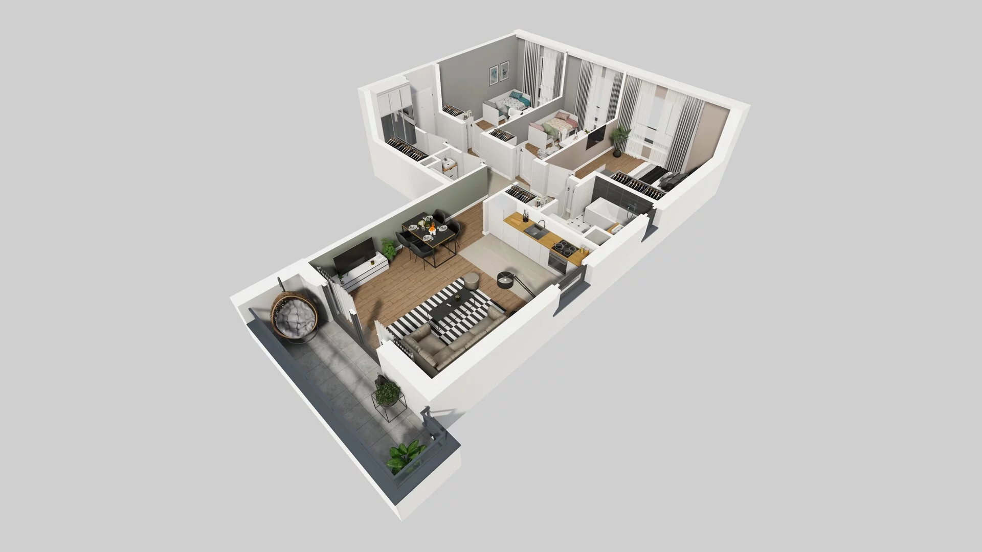 4 pokoje, mieszkanie 78,38 m², piętro 1, oferta nr B/4, Wille Biskupin, Wrocław, Biskupin-Sępolno-Dąbie-Bartoszowice, Śródmieście, ul. Braci Gierymskich 156