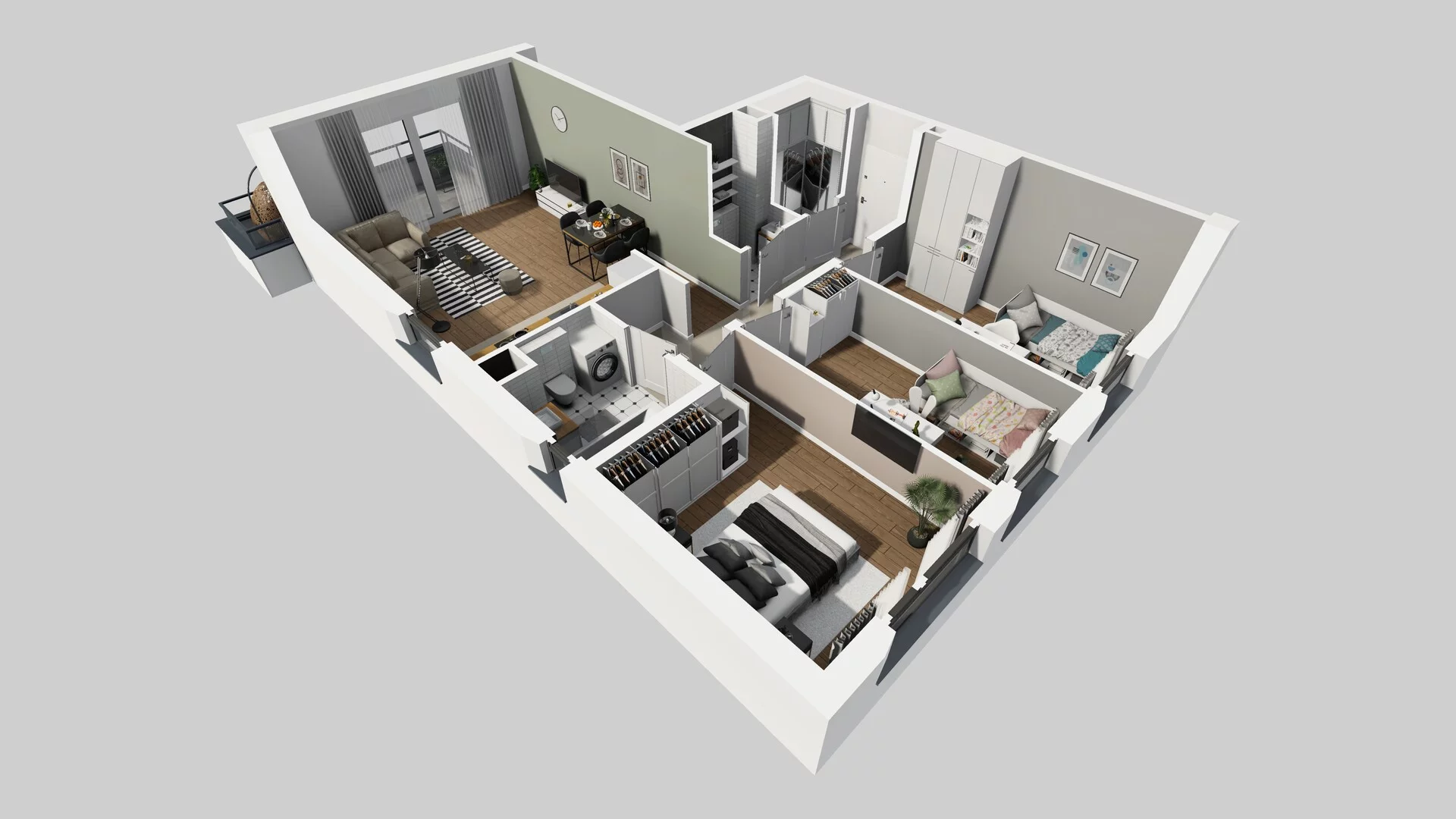 4 pokoje, mieszkanie 76,05 m², piętro 1, oferta nr E/4, Wille Biskupin, Wrocław, Biskupin-Sępolno-Dąbie-Bartoszowice, Śródmieście, ul. Braci Gierymskich 156