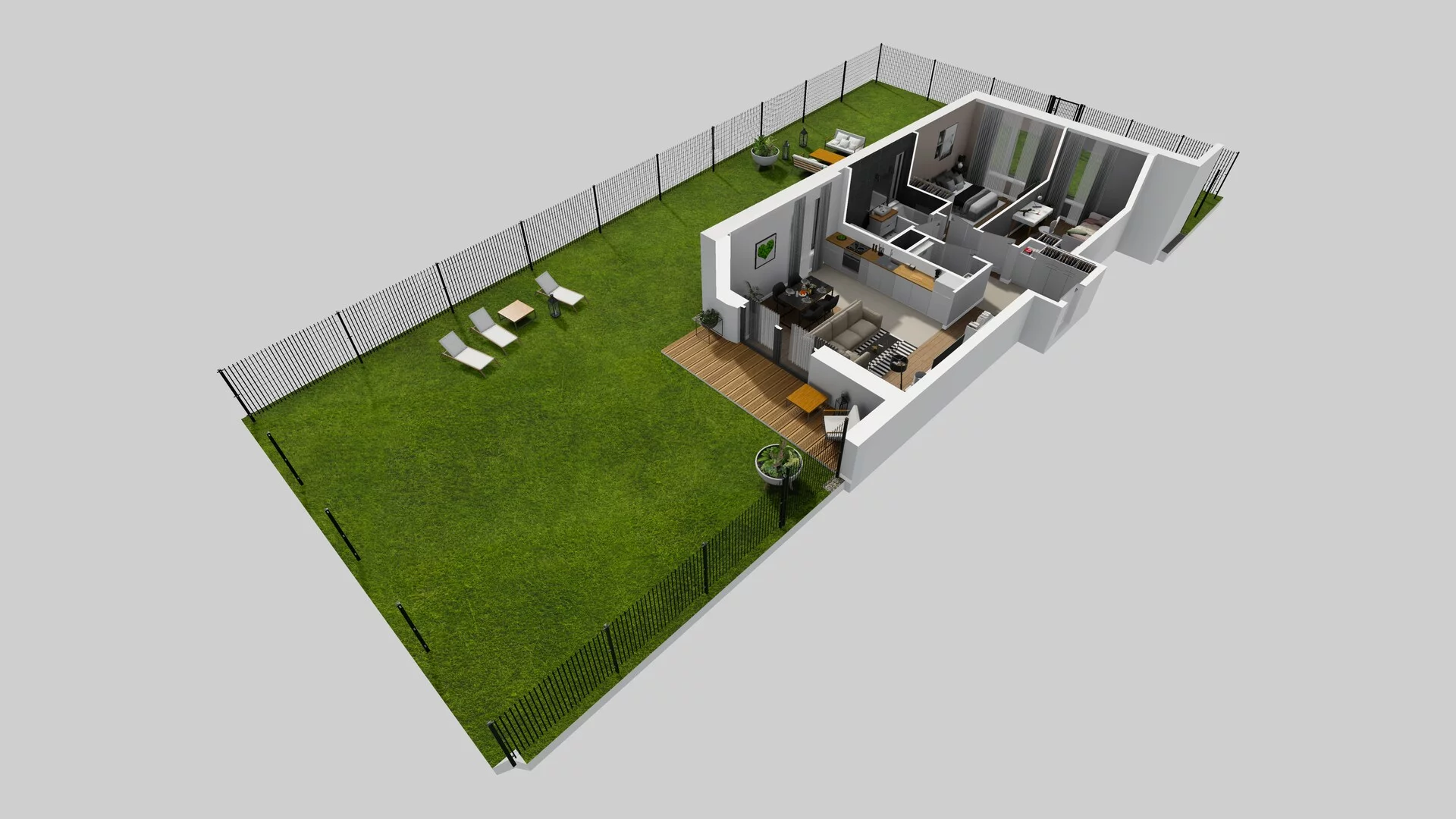 4 pokoje, mieszkanie 76,90 m², parter, oferta nr M/1, Wille Biskupin etap 3, Wrocław, Biskupin-Sępolno-Dąbie-Bartoszowice, Śródmieście, ul. Braci Gierymskich