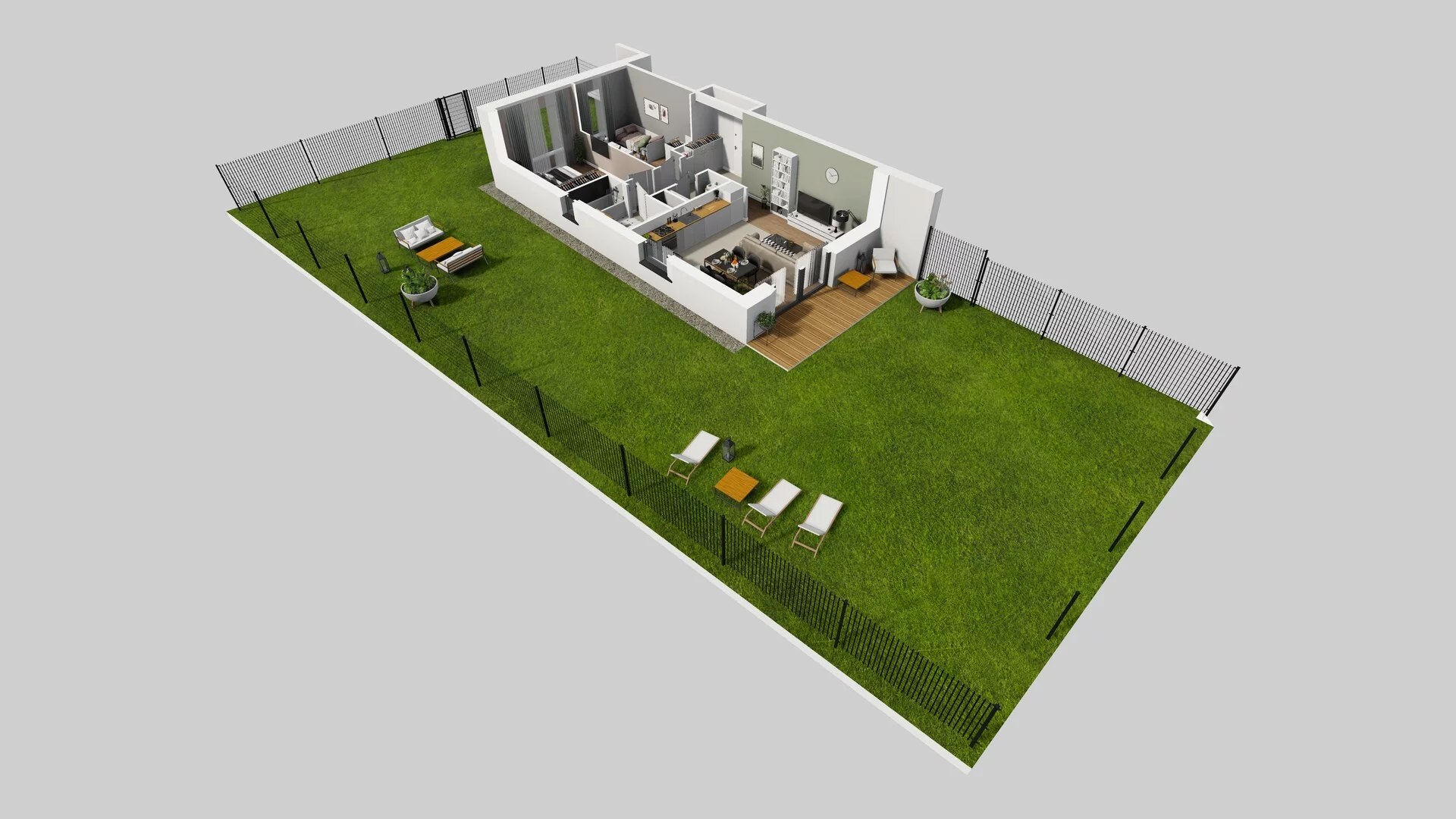 4 pokoje, mieszkanie 76,90 m², parter, oferta nr M/1, Wille Biskupin etap 3, Wrocław, Biskupin-Sępolno-Dąbie-Bartoszowice, Śródmieście, ul. Braci Gierymskich