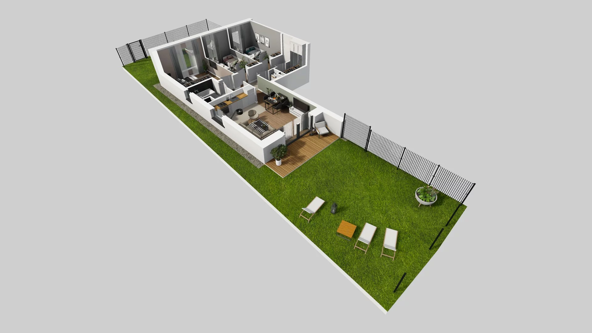 4 pokoje, mieszkanie 76,90 m², parter, oferta nr N/3, Wille Biskupin etap 3, Wrocław, Biskupin-Sępolno-Dąbie-Bartoszowice, Śródmieście, ul. Braci Gierymskich
