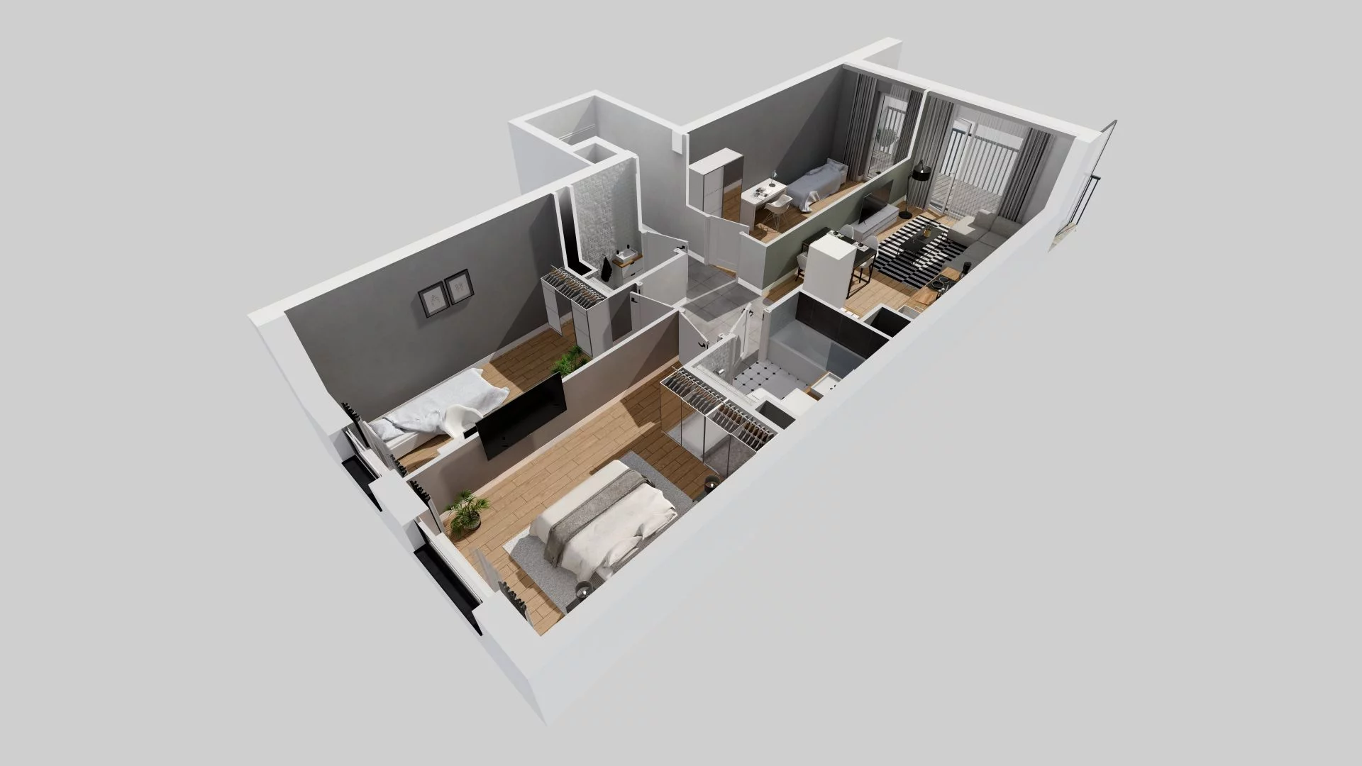 4 pokoje, mieszkanie 74,75 m², piętro 1, oferta nr A/21, Braniborska 80, Wrocław, Stare Miasto, ul. Braniborska 80