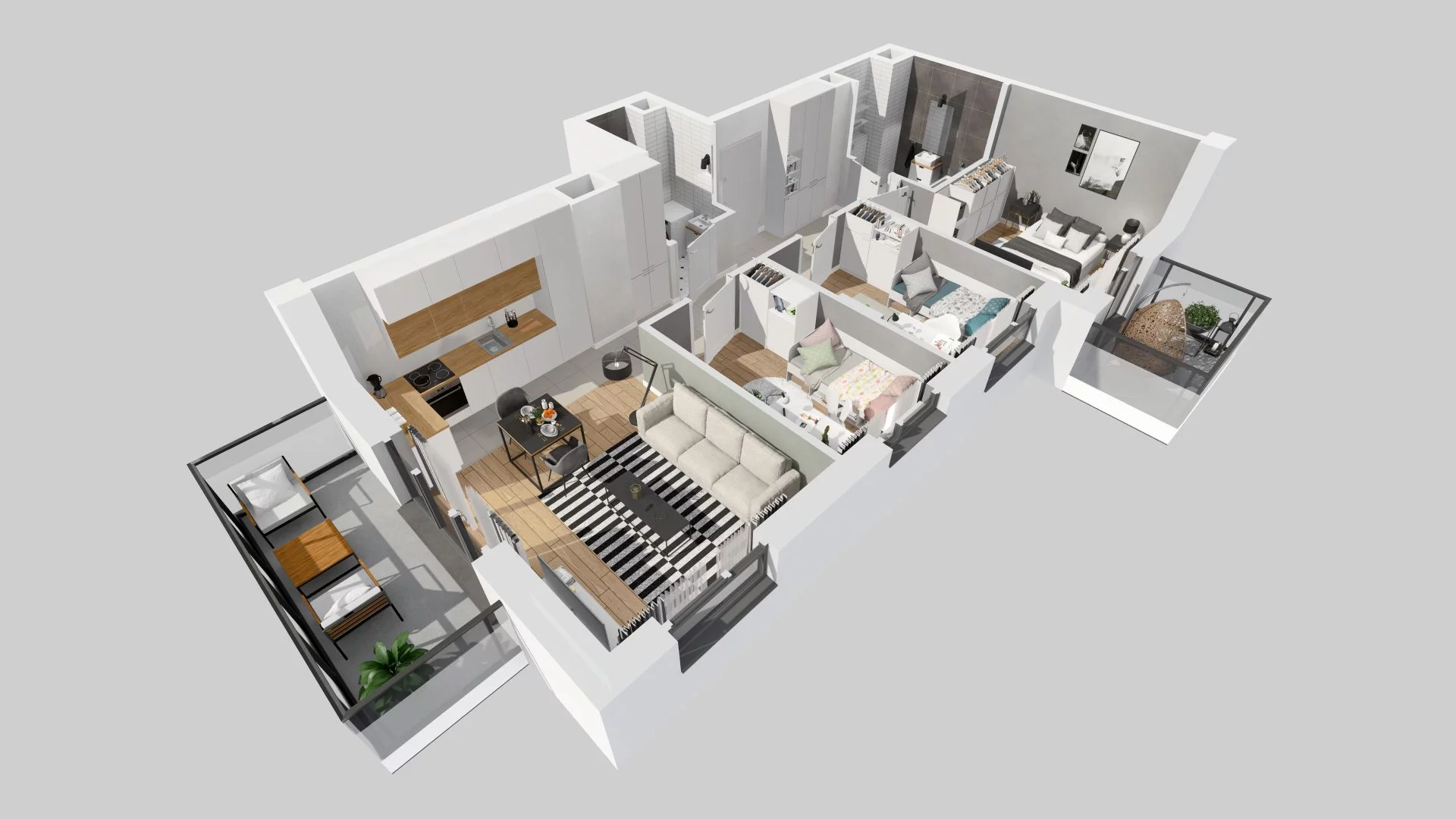 4 pokoje, mieszkanie 66,94 m², piętro 1, oferta nr E/83, Metro Zachód 8 bud. E-H, Warszawa, Bemowo, Chrzanów, ul. Jana Heweliusza