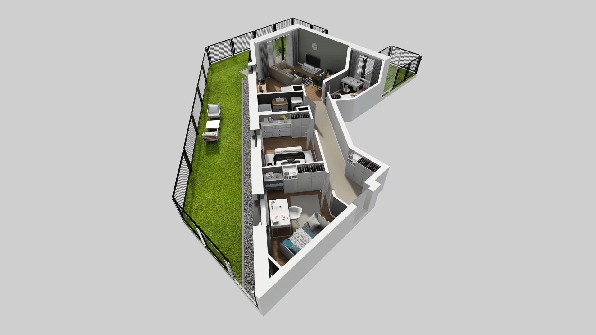 4 pokoje, mieszkanie 62,29 m², parter, oferta nr A/59, Apartamenty nad Oławką, Wrocław, Przedmieście Oławskie, Krzyki, ul. Krakowska 98