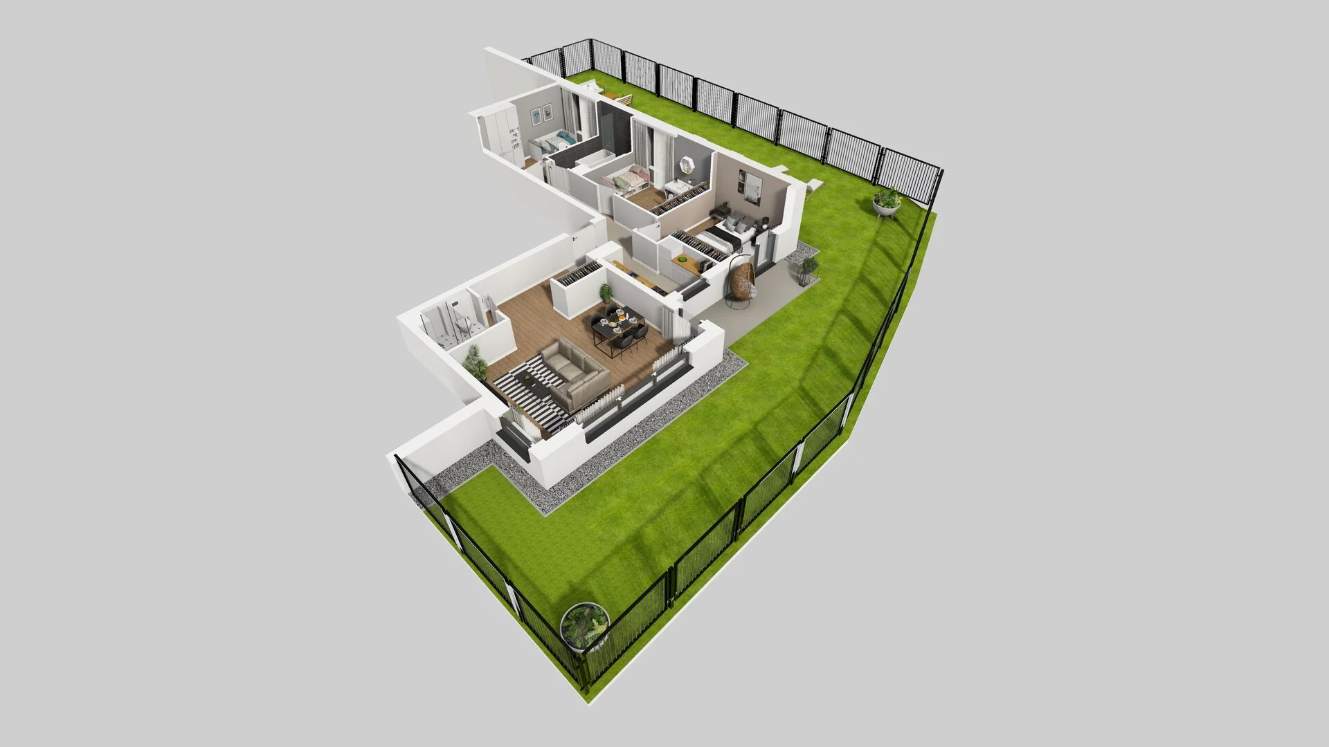 4 pokoje, mieszkanie 90,30 m², parter, oferta nr B/56, Apartamenty nad Oławką 2, Wrocław, Przedmieście Oławskie, Krzyki, ul. Krakowska 98a