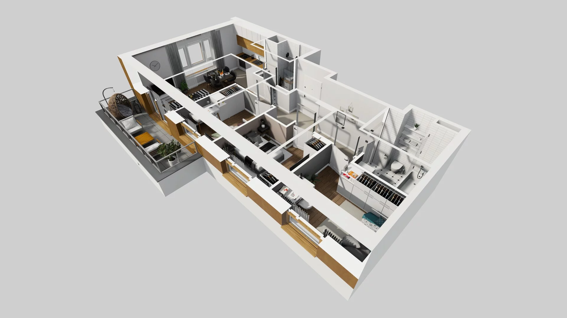 4 pokoje, mieszkanie 65,29 m², piętro 1, oferta nr C/2, Apartamenty Literacka 2, Warszawa, Bielany, Piaski, ul. Literacka
