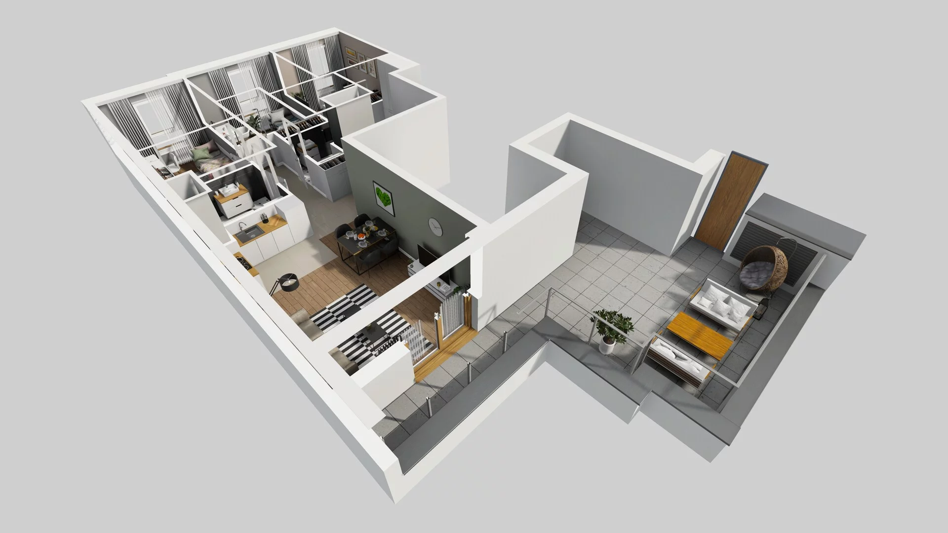 4 pokoje, mieszkanie 72,11 m², piętro 6, oferta nr C/51, Apartamenty Literacka 2, Warszawa, Bielany, Piaski, ul. Literacka