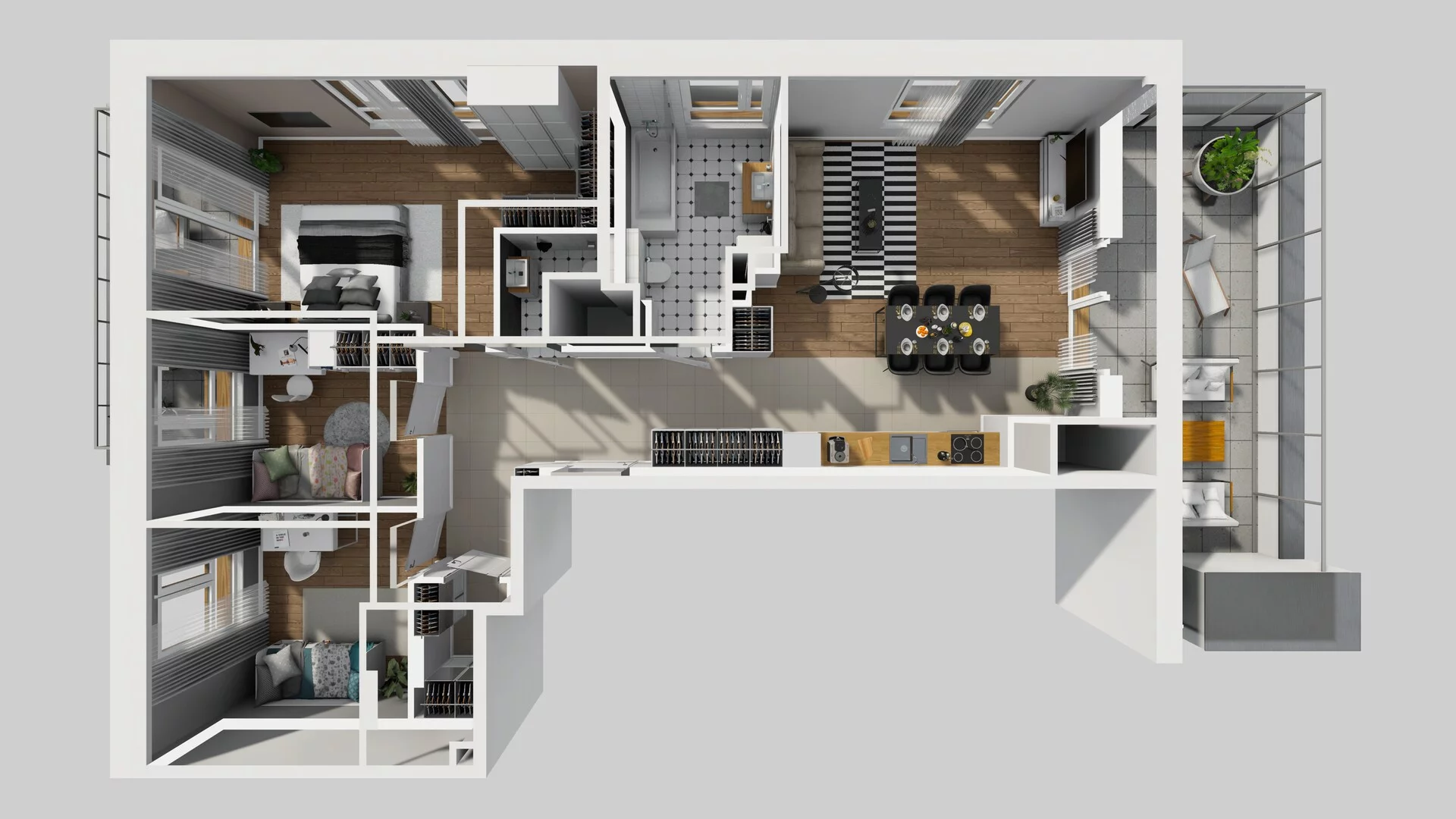 4 pokoje, mieszkanie 93,49 m², piętro 6, oferta nr C/52, Apartamenty Literacka 2, Warszawa, Bielany, Piaski, ul. Literacka