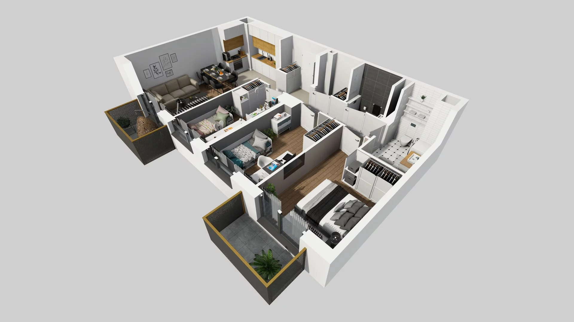 4 pokoje, mieszkanie 71,86 m², piętro 6, oferta nr B/127, Hubska 100, Wrocław, Huby, Krzyki, ul. Paczkowska
