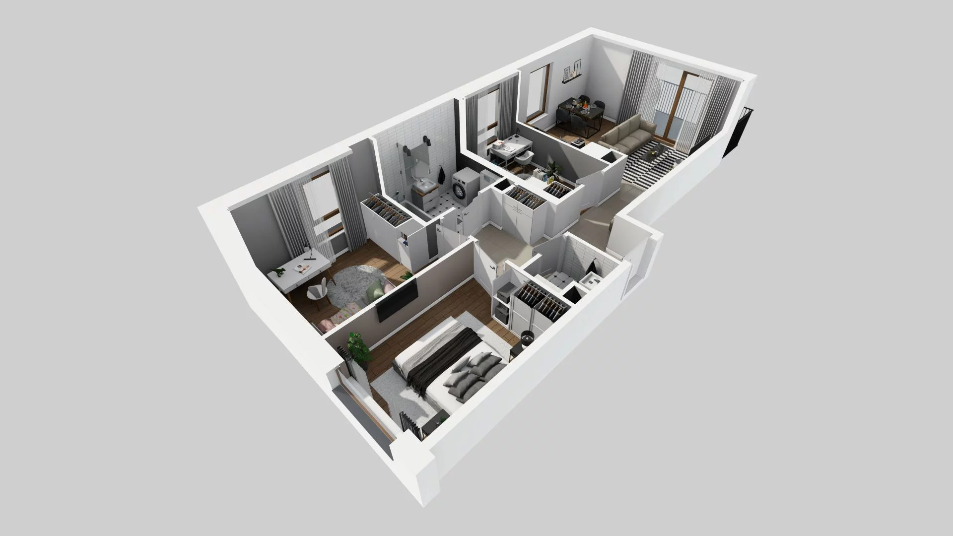4 pokoje, mieszkanie 66,02 m², piętro 4, oferta nr G/10, Harmonia Mokotów, Warszawa, Mokotów, Siekierki, al. Polski Walczącej / Józefa Becka