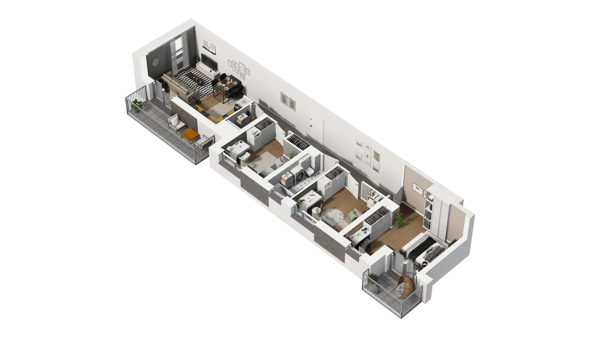 4 pokoje, mieszkanie 76,12 m², piętro 1, oferta nr B2/14, Osiedle Arkadia, Wrocław, Polanowice-Poświętne-Ligota, Poświętne, ul. Ramiszowska 6
