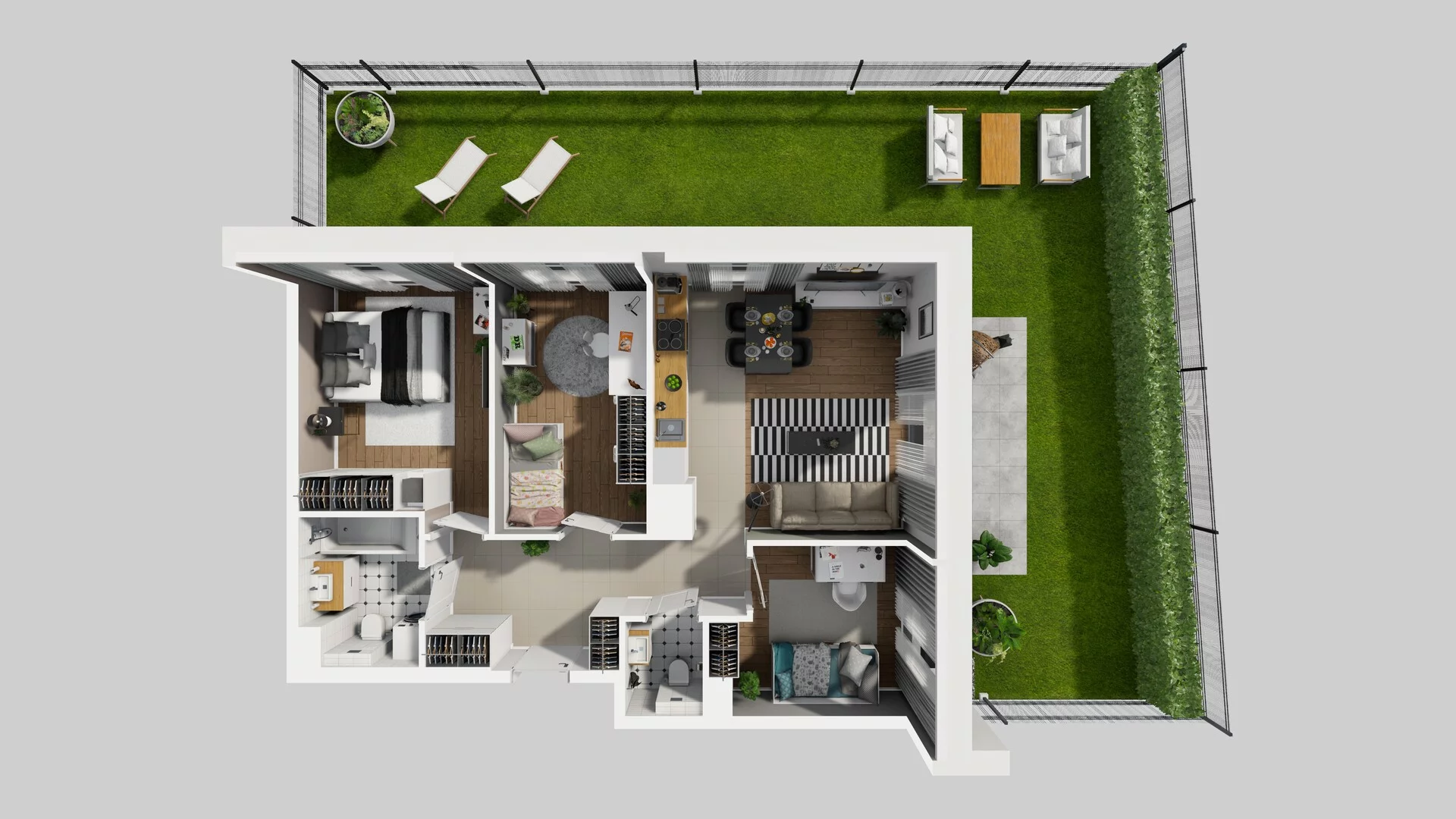 4 pokoje, mieszkanie 69,03 m², parter, oferta nr D/2, Osiedle Urbino 1.4, Warszawa, Włochy, Raków, ul. Równoległa