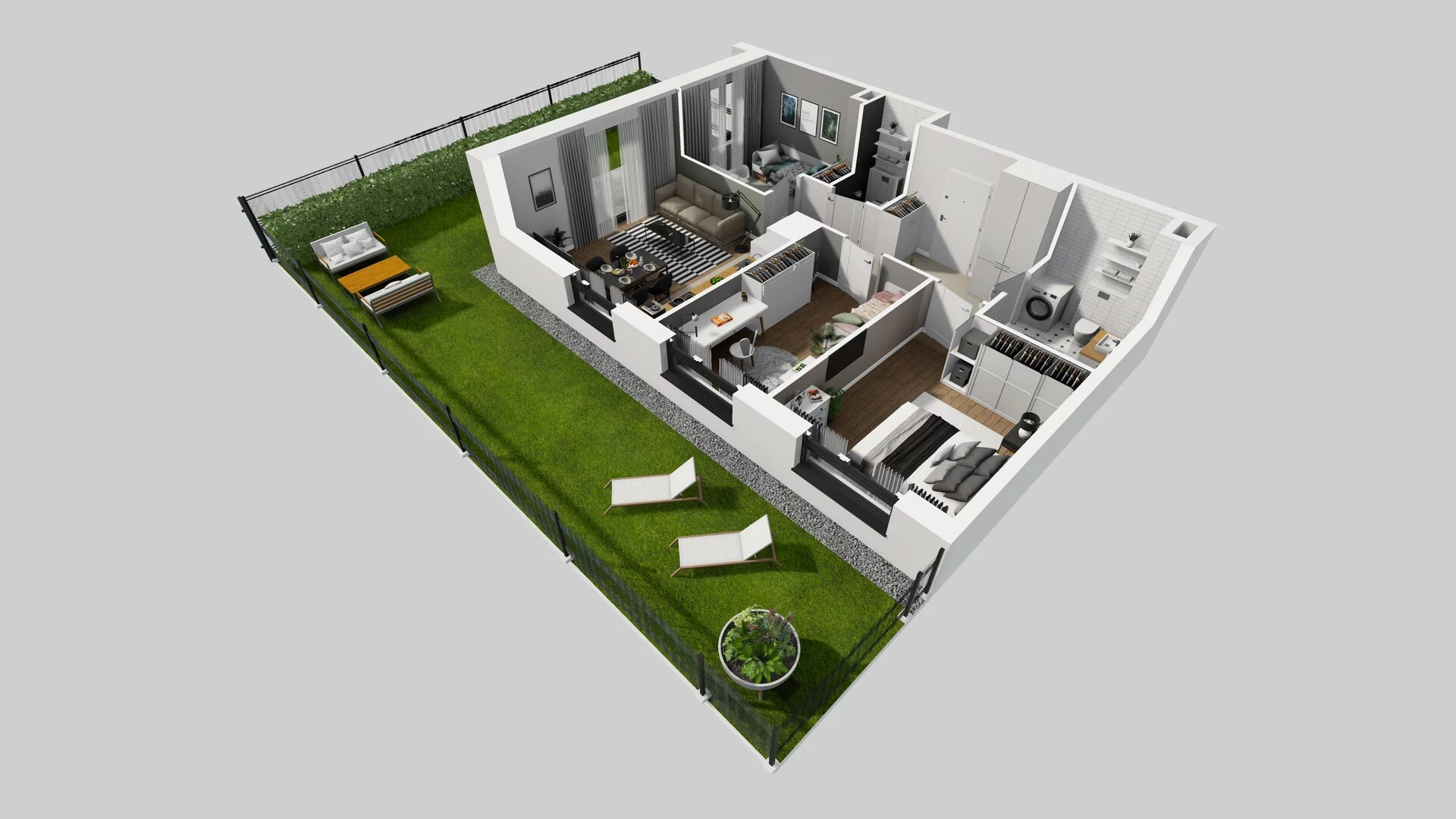 4 pokoje, mieszkanie 69,03 m², parter, oferta nr D/2, Osiedle Urbino 1.4, Warszawa, Włochy, Raków, ul. Równoległa