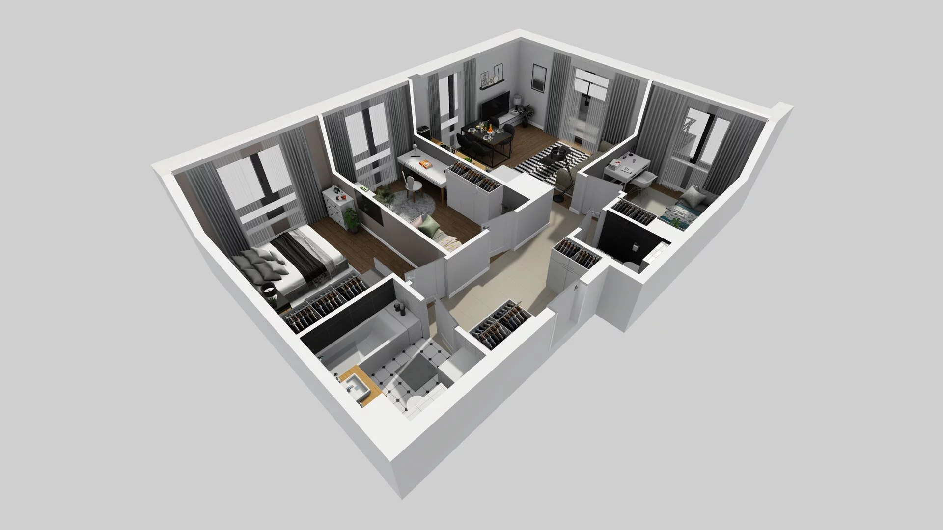 4 pokoje, mieszkanie 69,22 m², piętro 1, oferta nr D/6, Osiedle Urbino 1.4, Warszawa, Włochy, Raków, ul. Równoległa