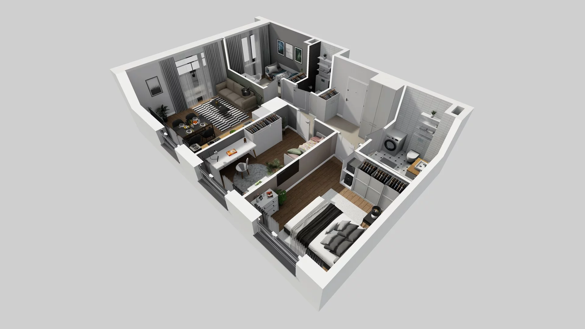 4 pokoje, mieszkanie 69,22 m², piętro 1, oferta nr D/6, Osiedle Urbino 1.4, Warszawa, Włochy, Raków, ul. Równoległa
