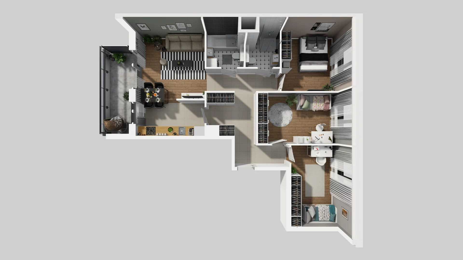 4 pokoje, mieszkanie 84,71 m², piętro 6, oferta nr D/88, Osiedle Urbino 1.4, Warszawa, Włochy, Raków, ul. Równoległa