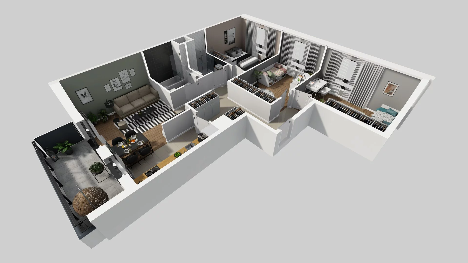 4 pokoje, mieszkanie 84,71 m², piętro 6, oferta nr D/88, Osiedle Urbino 1.4, Warszawa, Włochy, Raków, ul. Równoległa