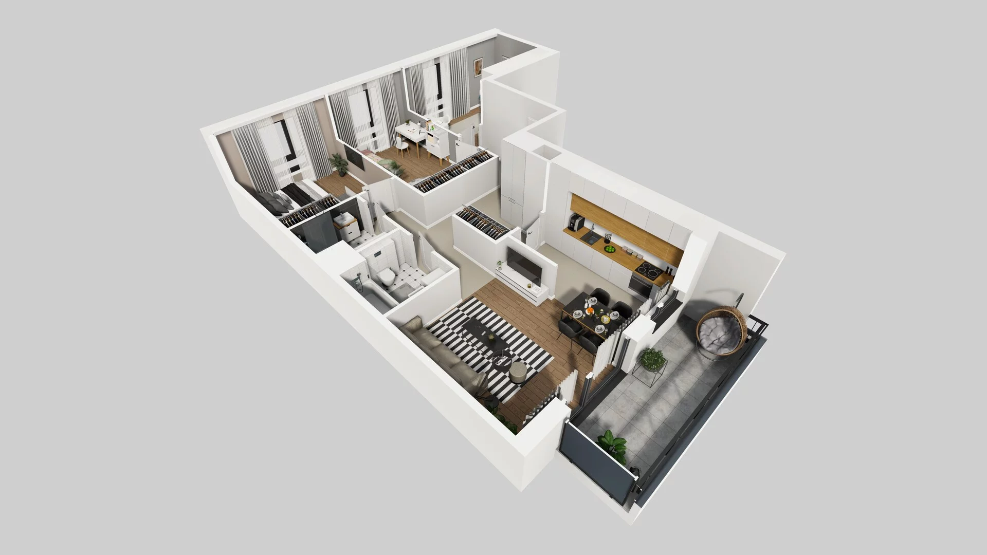 4 pokoje, mieszkanie 84,71 m², piętro 6, oferta nr D/88, Osiedle Urbino 1.4, Warszawa, Włochy, Raków, ul. Równoległa
