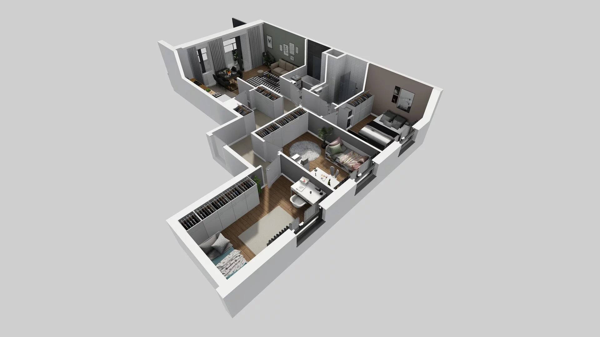 4 pokoje, mieszkanie 84,71 m², piętro 6, oferta nr D/88, Osiedle Urbino 1.4, Warszawa, Włochy, Raków, ul. Równoległa